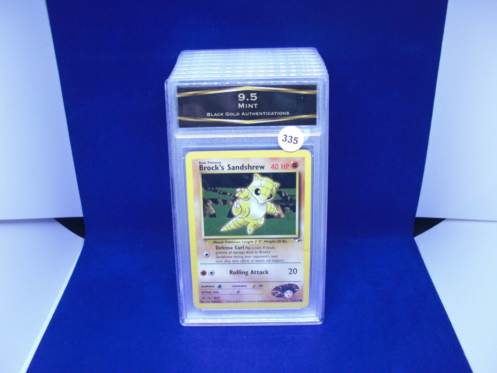 bga graded brocks sandshrew mint 9.5: nice graded card