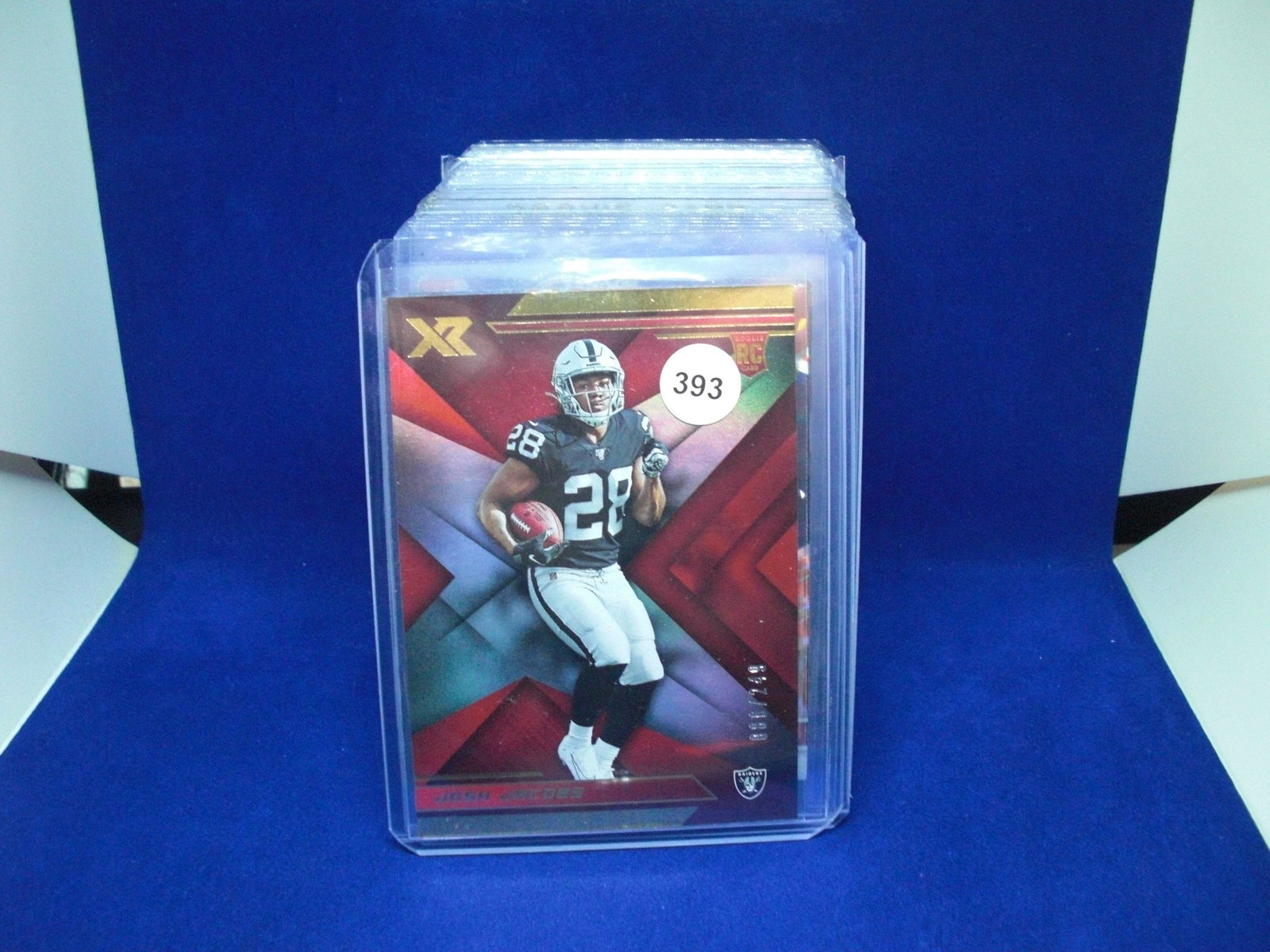 josh jacobs rookie #086/249: in top loader