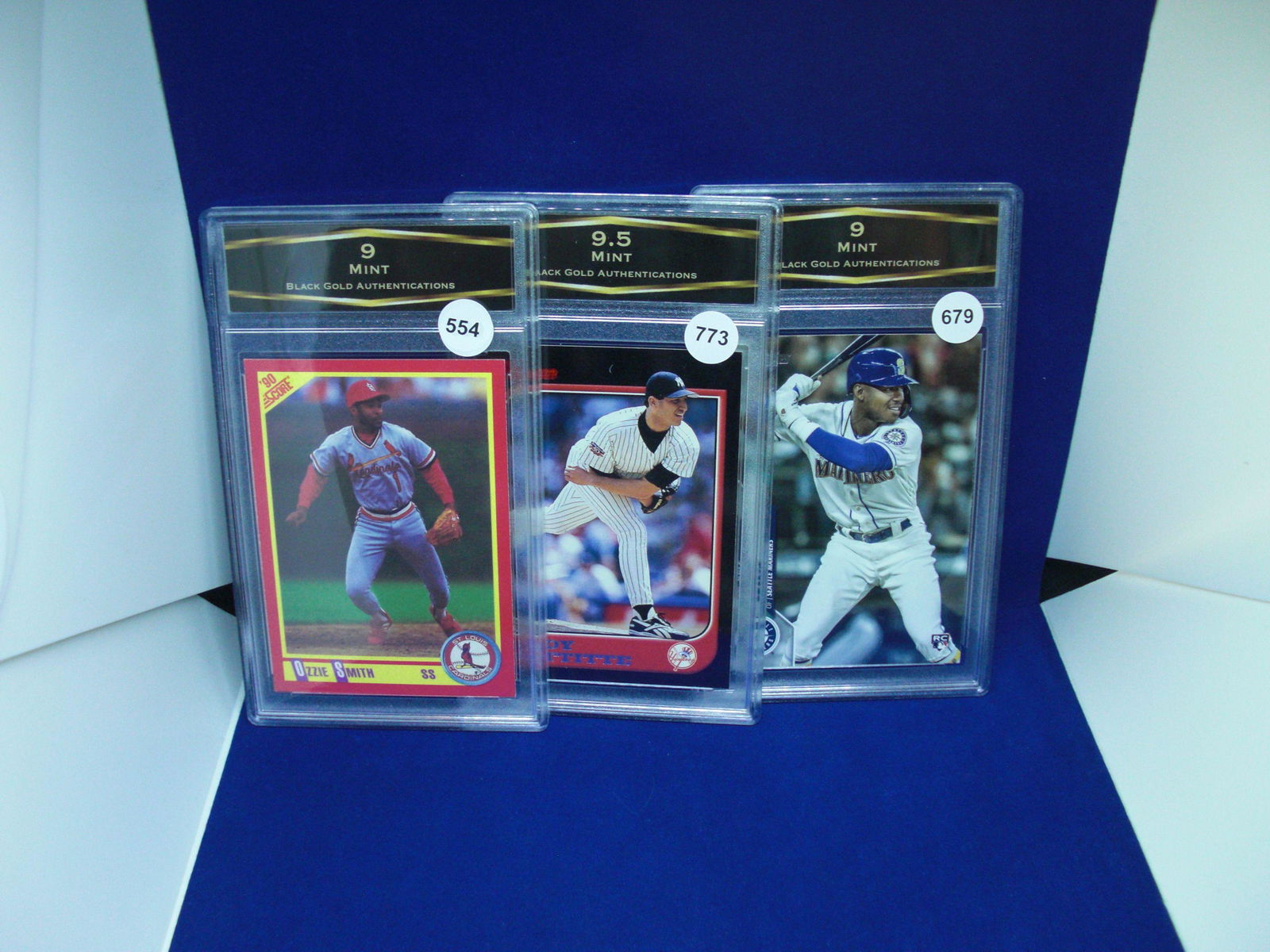 lot of 3 bga graded baseball cards (1 of 1)
