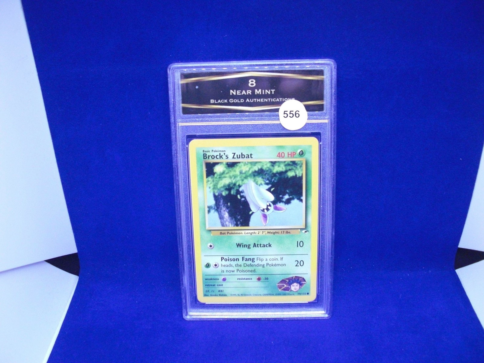 bga graded brocks zubat pokemon card: graded card lot