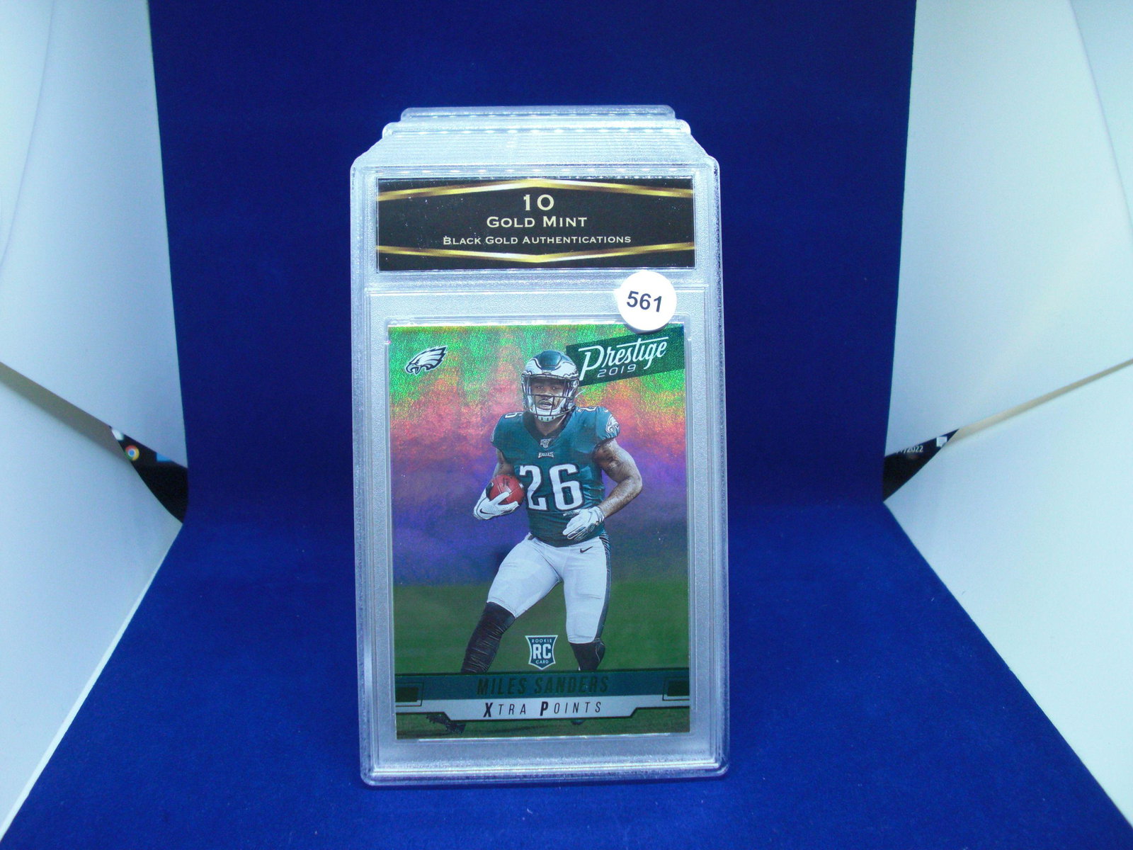 bga graded miles sanders green rookie mint 10 (1 of 1)