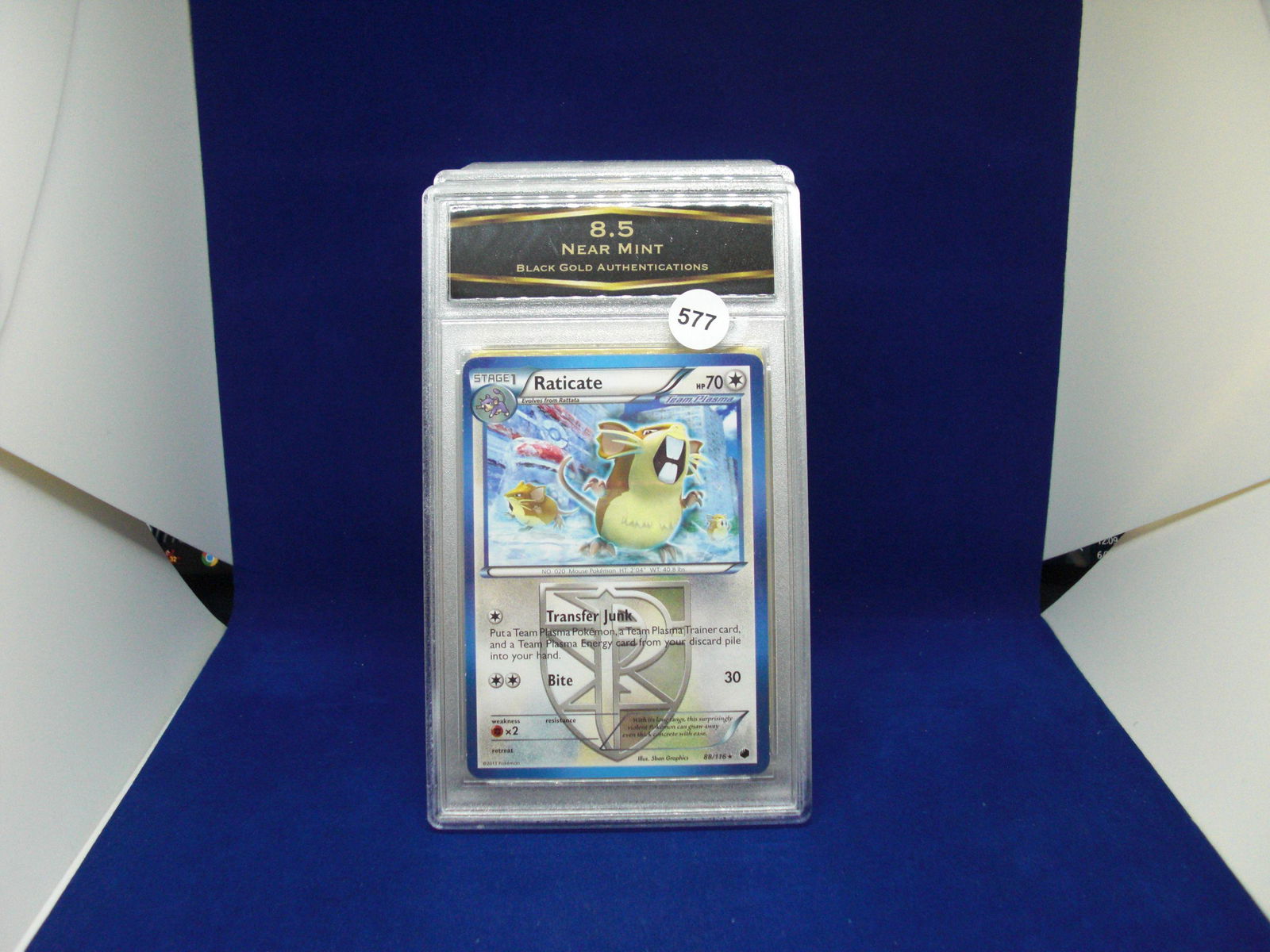 bga graded pokemon raticate mint 8.5 (1 of 1)