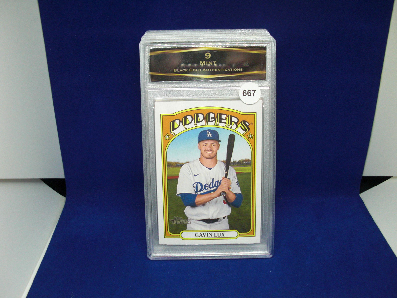 bga graded gavin lux mint 9: graded card lot