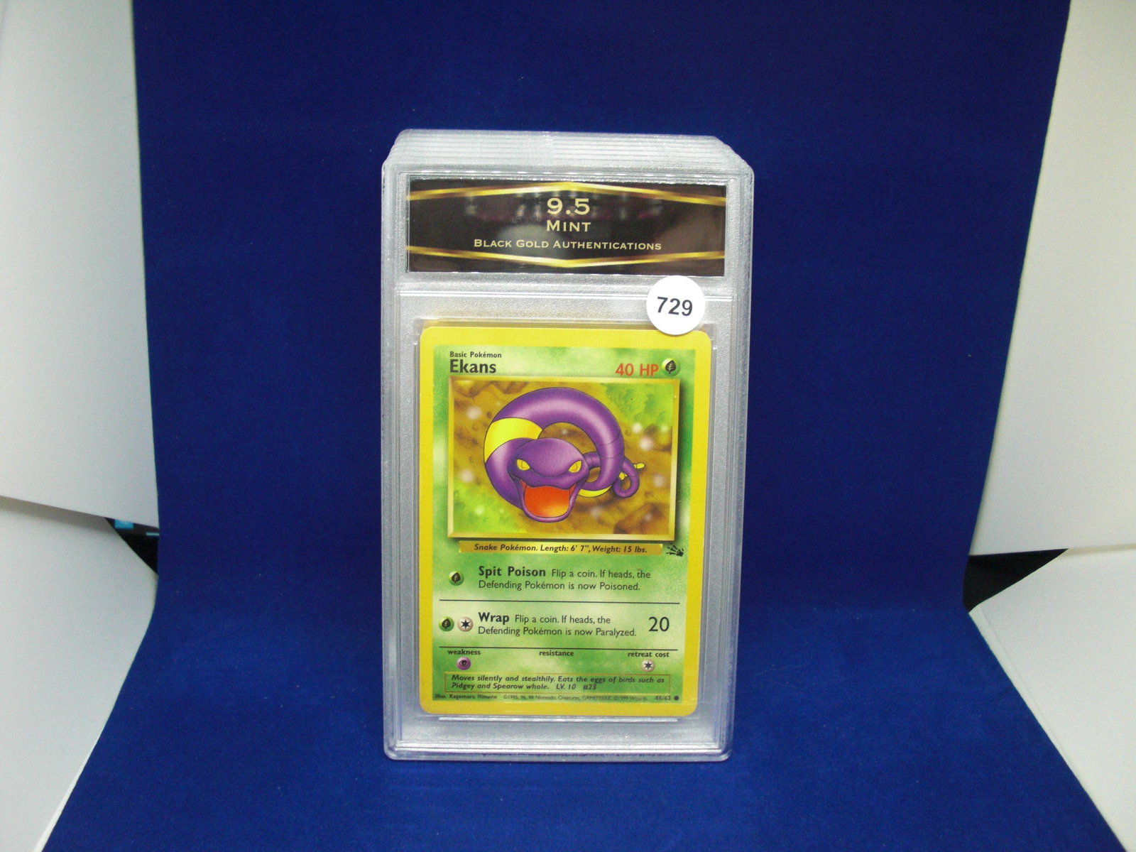 bga graded pokemon ekans mint 9.5: nice graded card