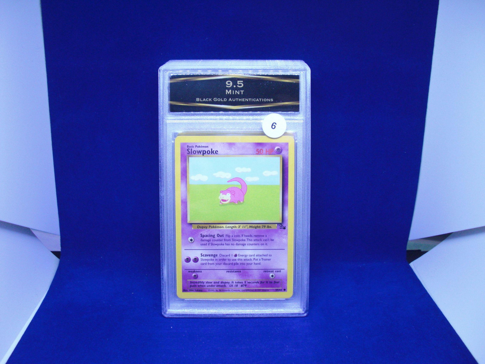 bga graded pokemon zlowpoke mint 9.5: nice graded card