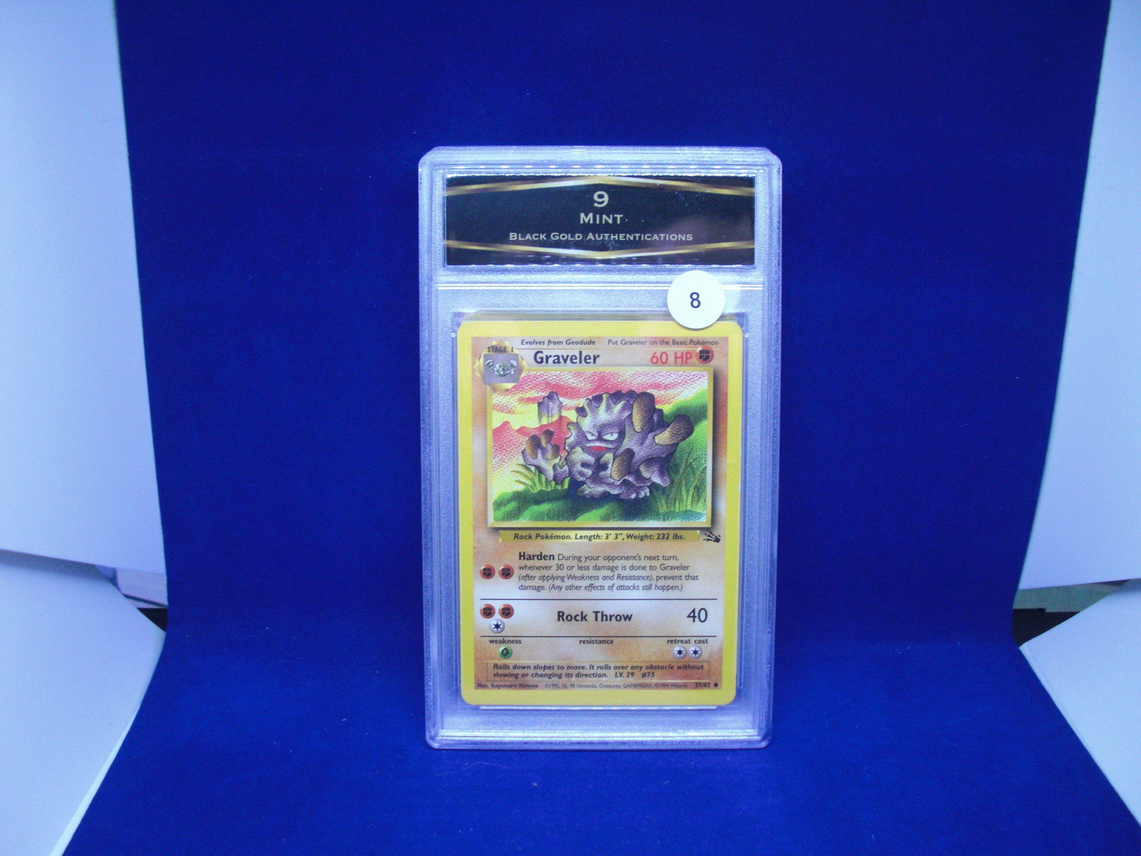 bga graded pokemon graveler mint 9: nice graded card