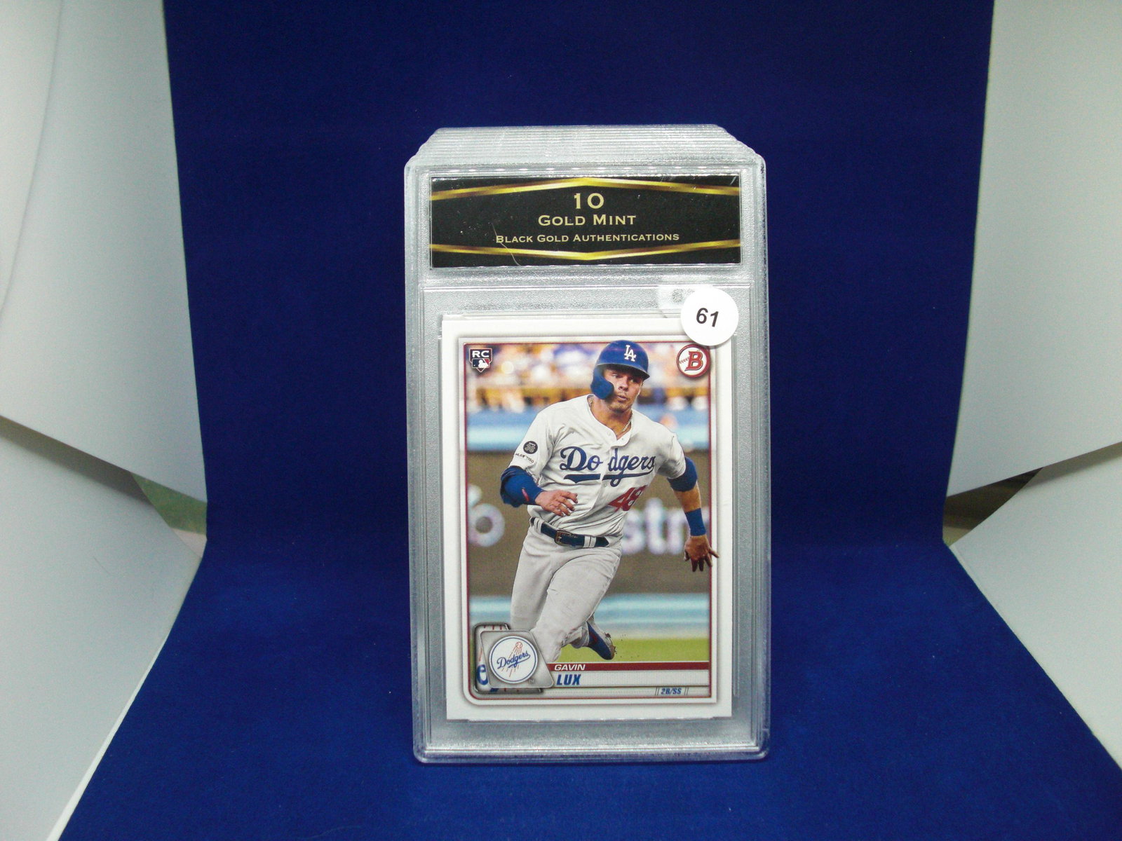 bga graded rookie gavin lux mint 10: nice graded card