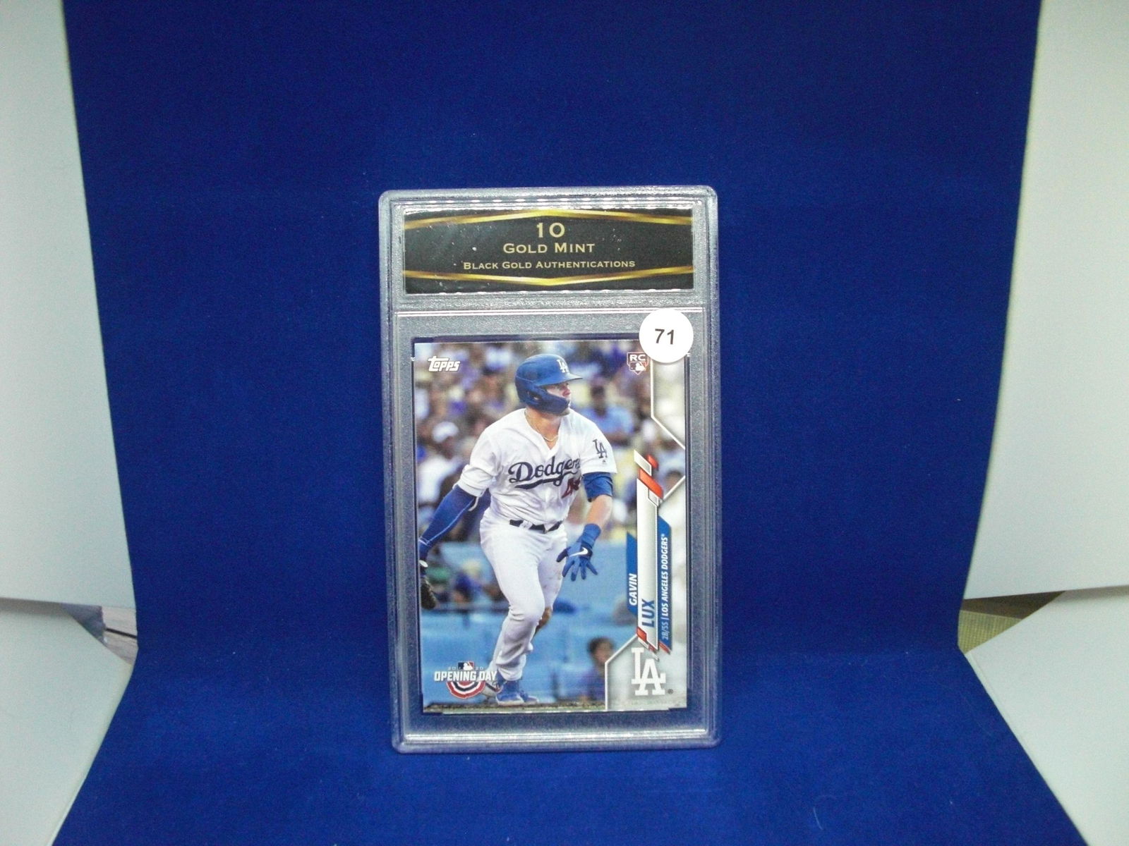 bga graded gavin lux rookie mint 10: nice graded card