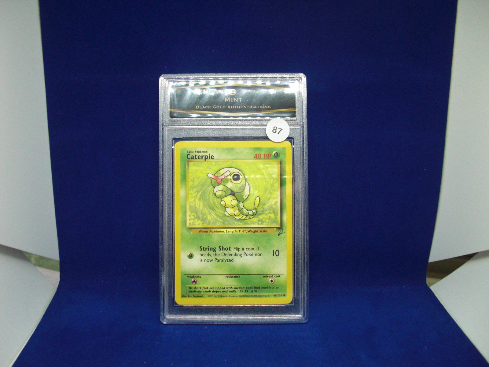 bga graded pokemon caterpie mint 9: nice graded card