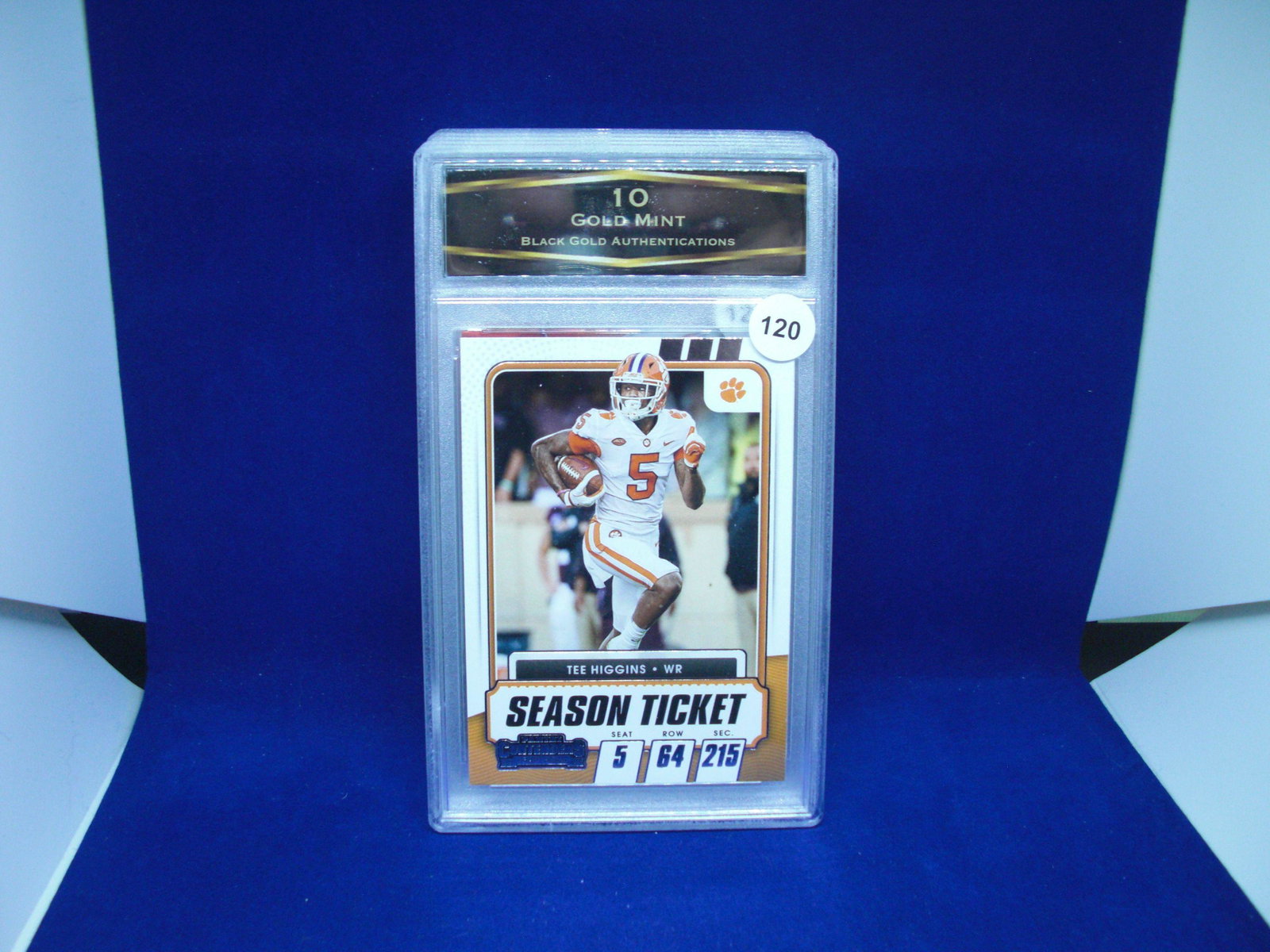 bga graded tee higgins mint 10: nice graded card