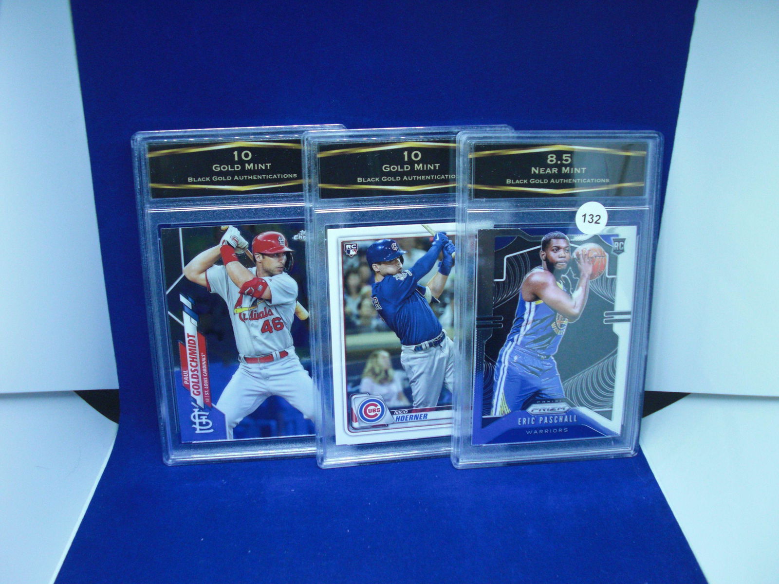 bga graded lot of 3 basketball cards: nice graded card