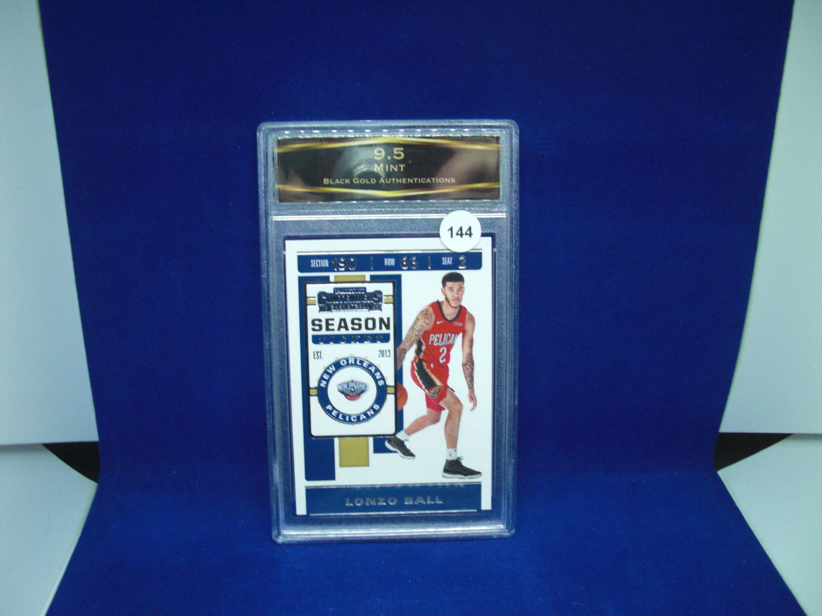 bga graded lonzo ball mint 9.5: nice graded card