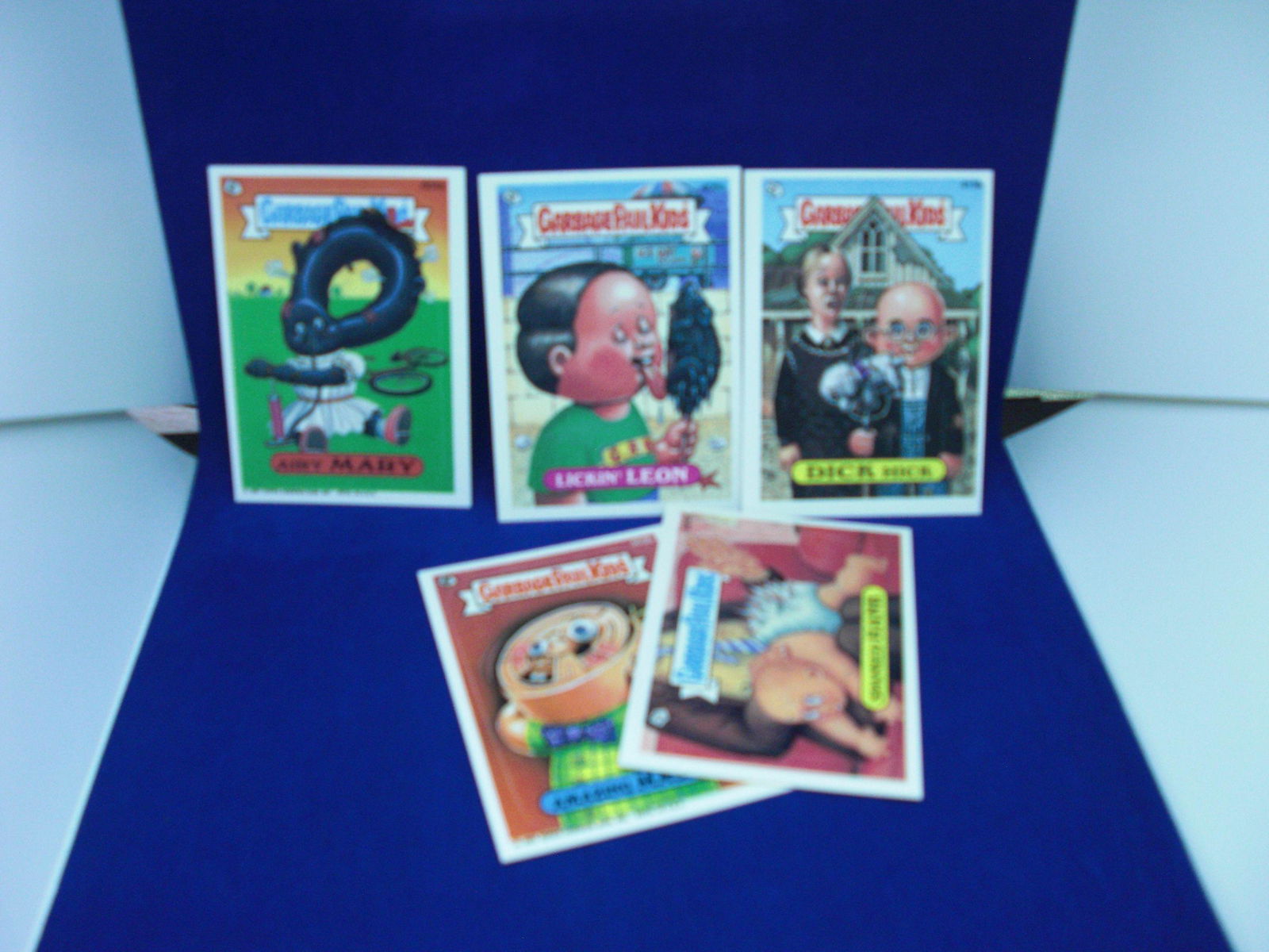 lot of 5 garbage pail kids cards: rare lot