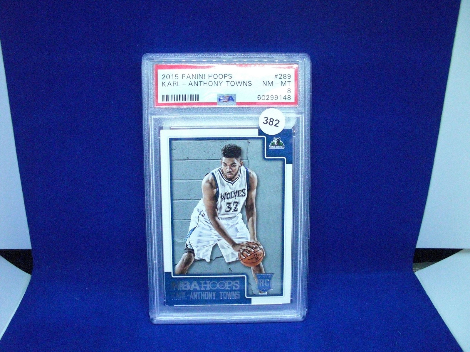 psa karl anthony towns mint 8: nice graded card