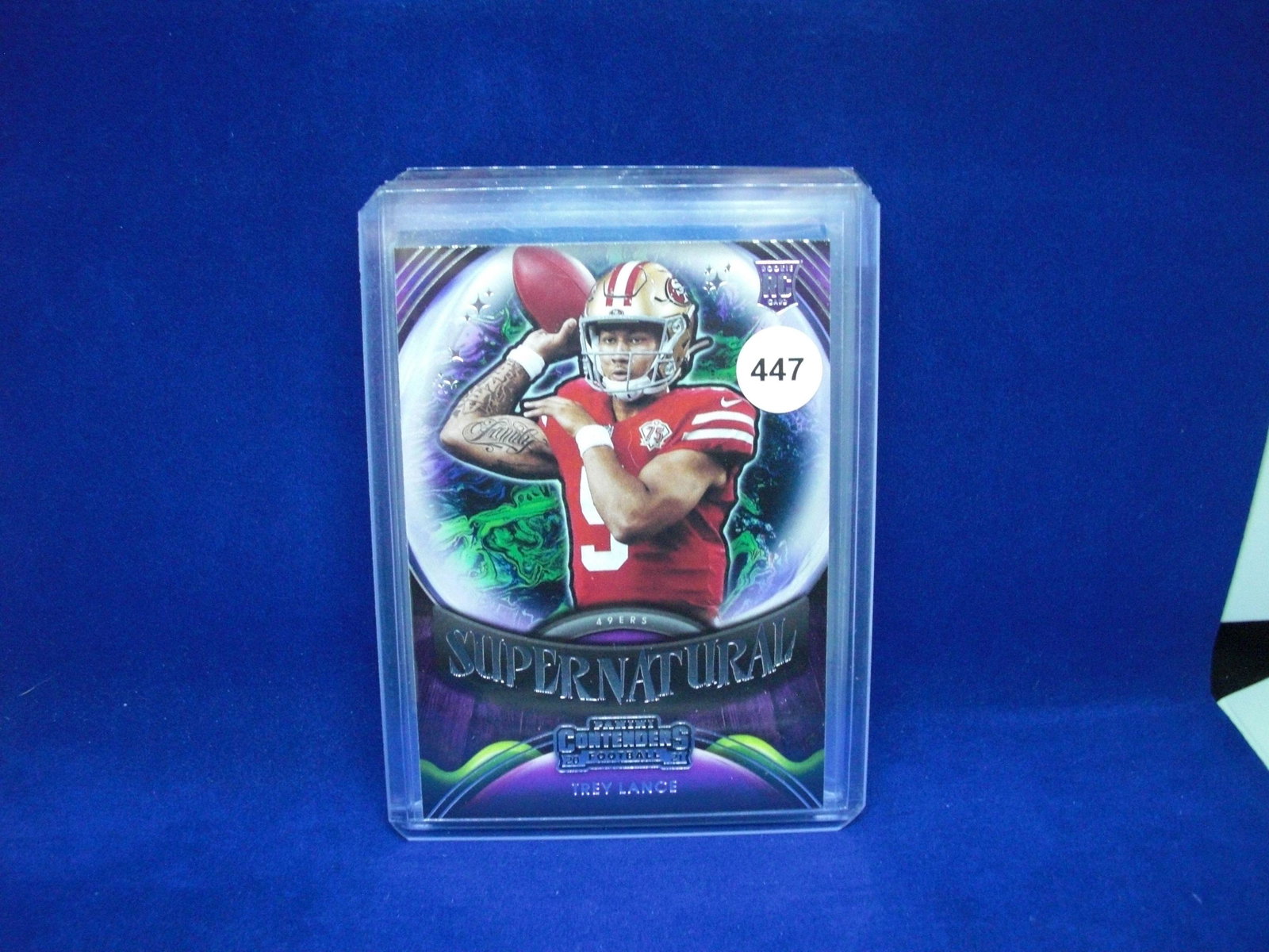 trey lance rookie supernatural: in top loader