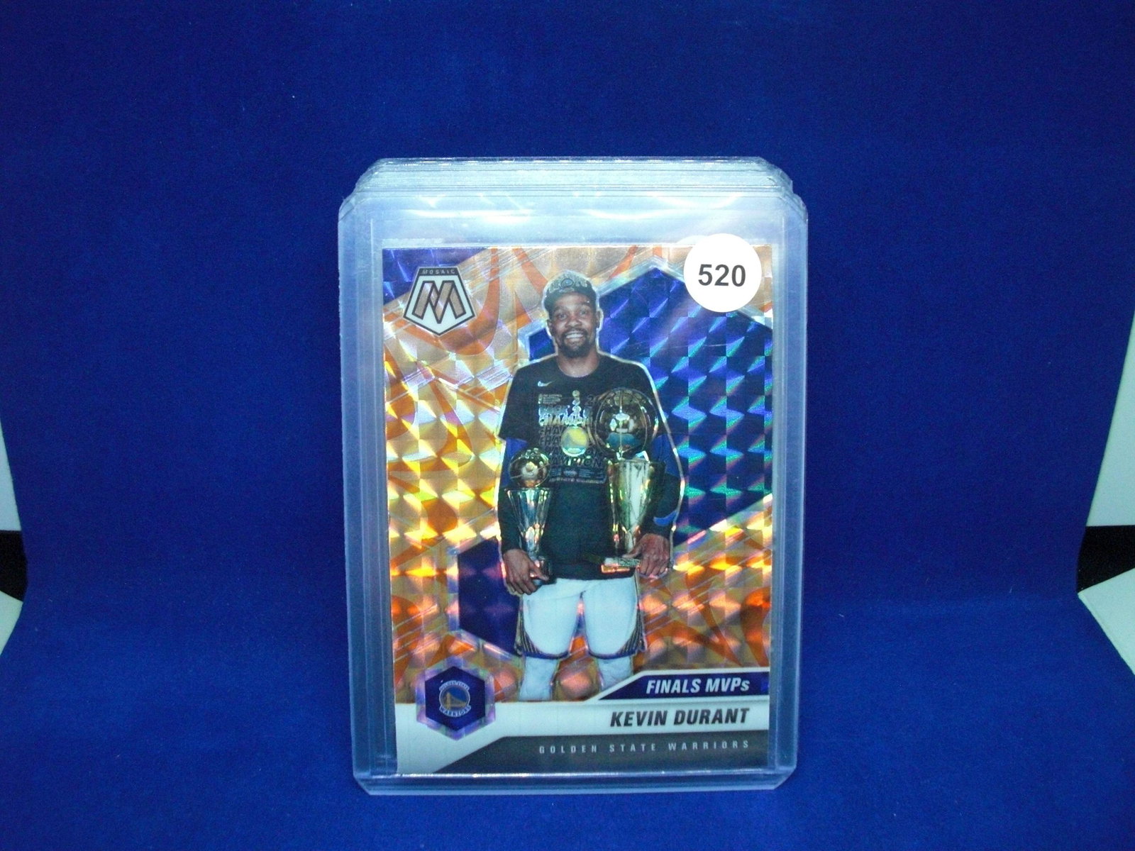 kevin durant orange mosaic: in top loaders