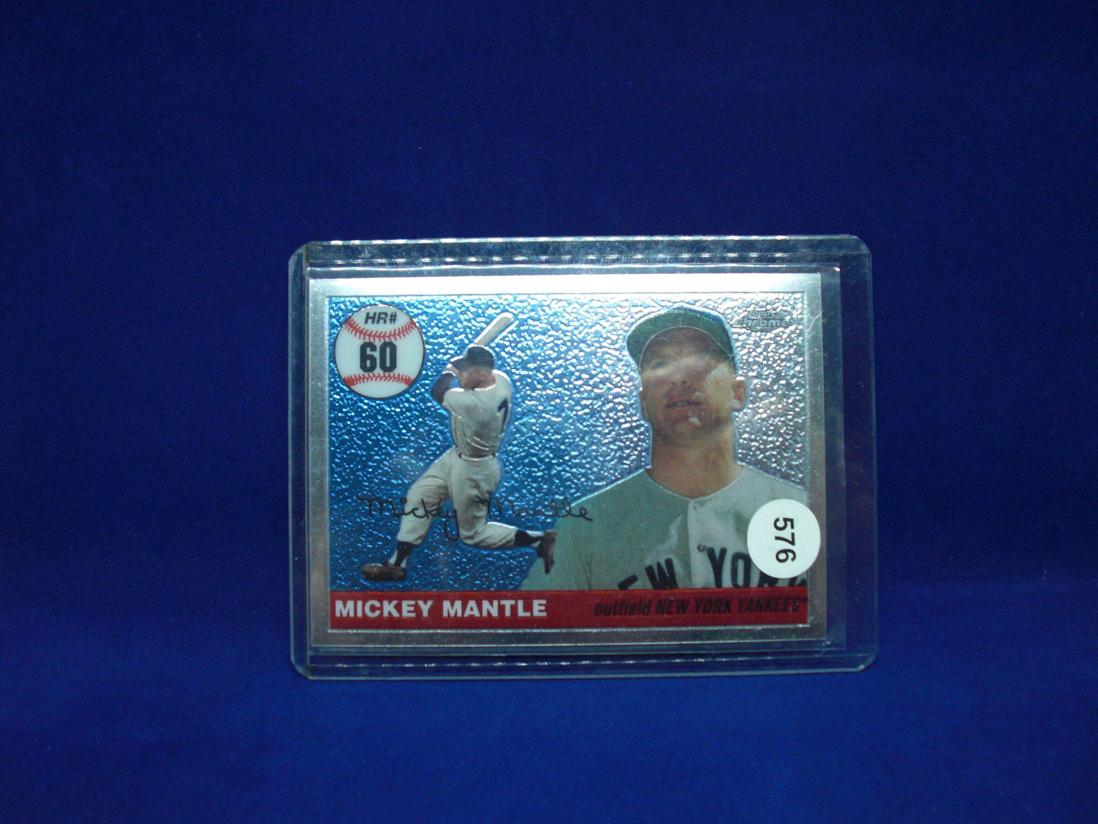 mickey mantle topps chrome: in top loader