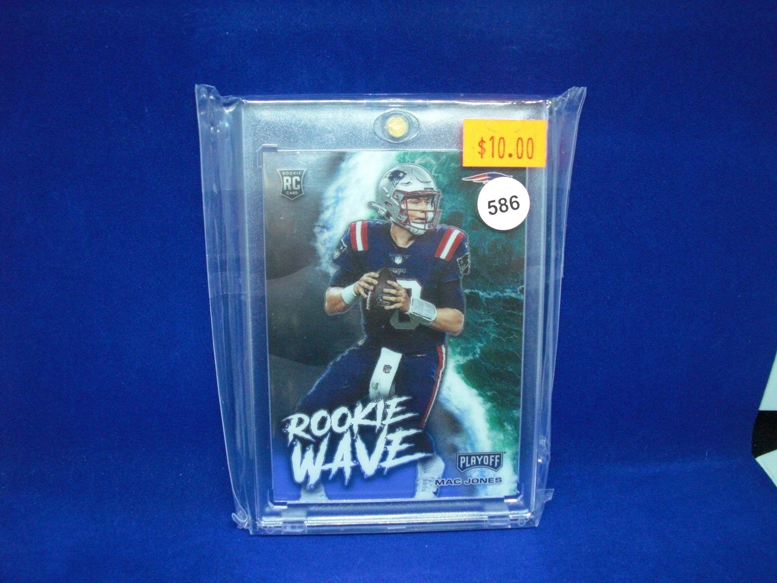 mac jones rookie: in hard plastic case
