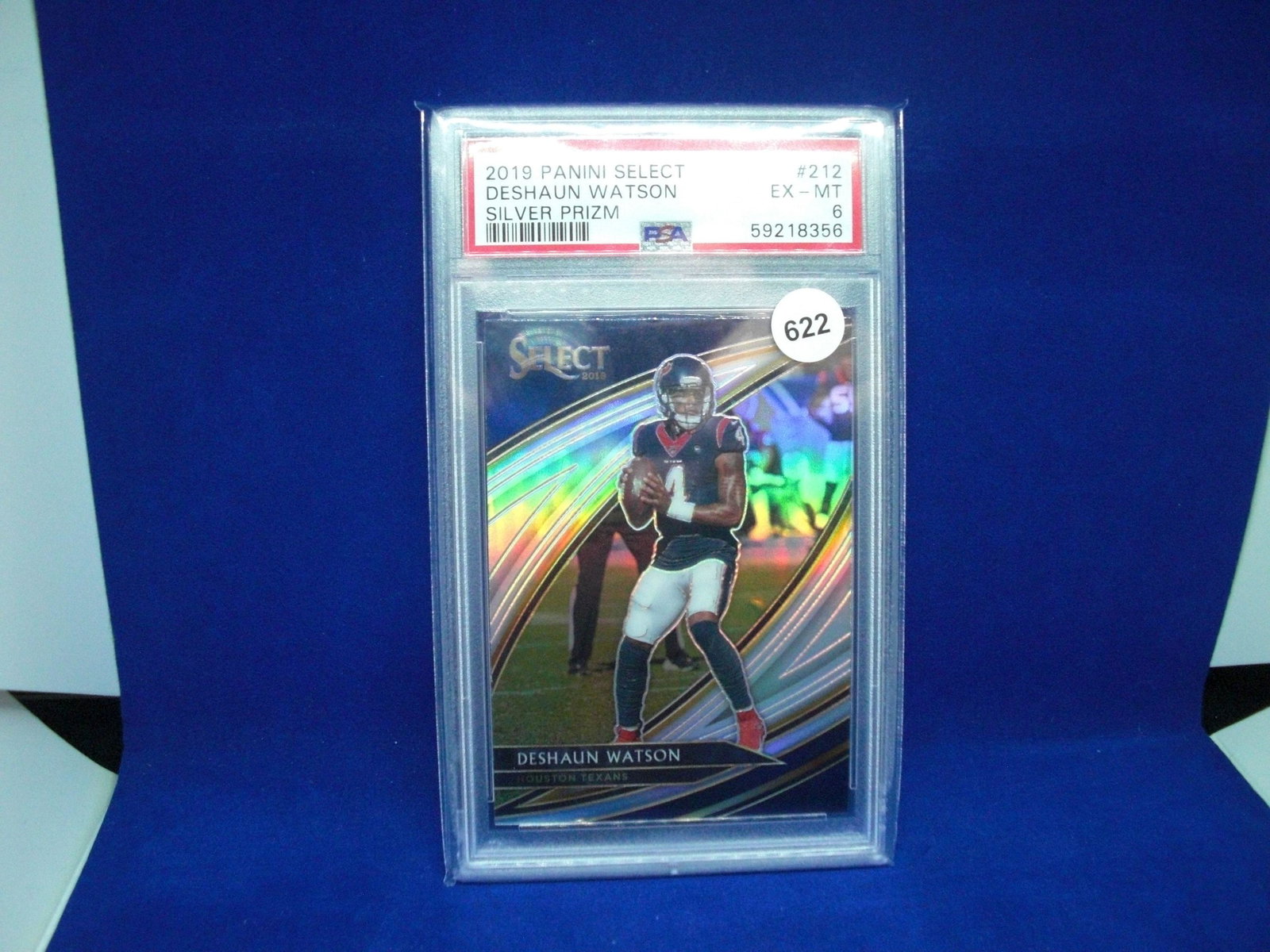 psa graded 2019 deshaun watson silver mint 6: nice graded card