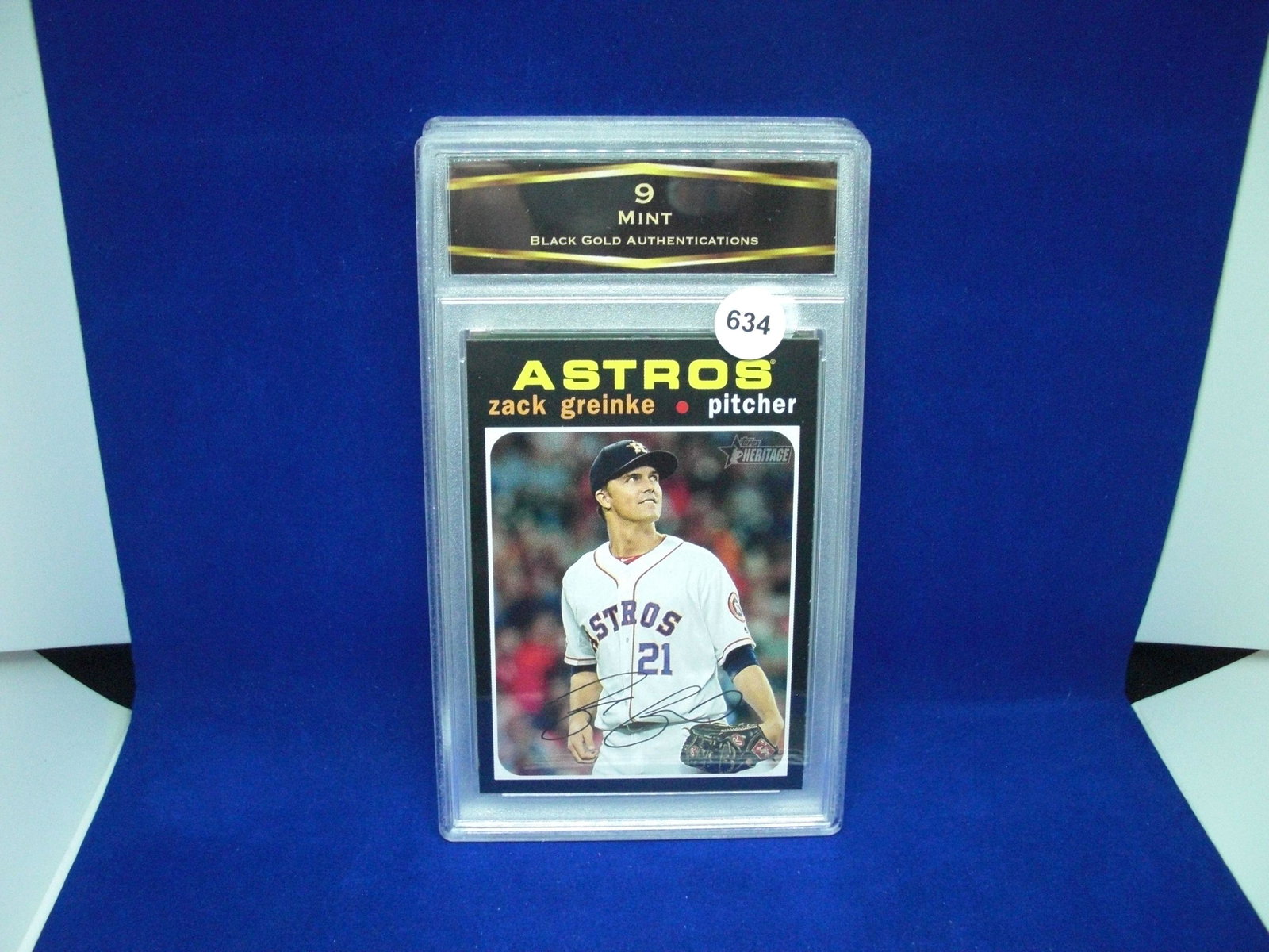 bga graded zack greinke mint 9: nice graded card