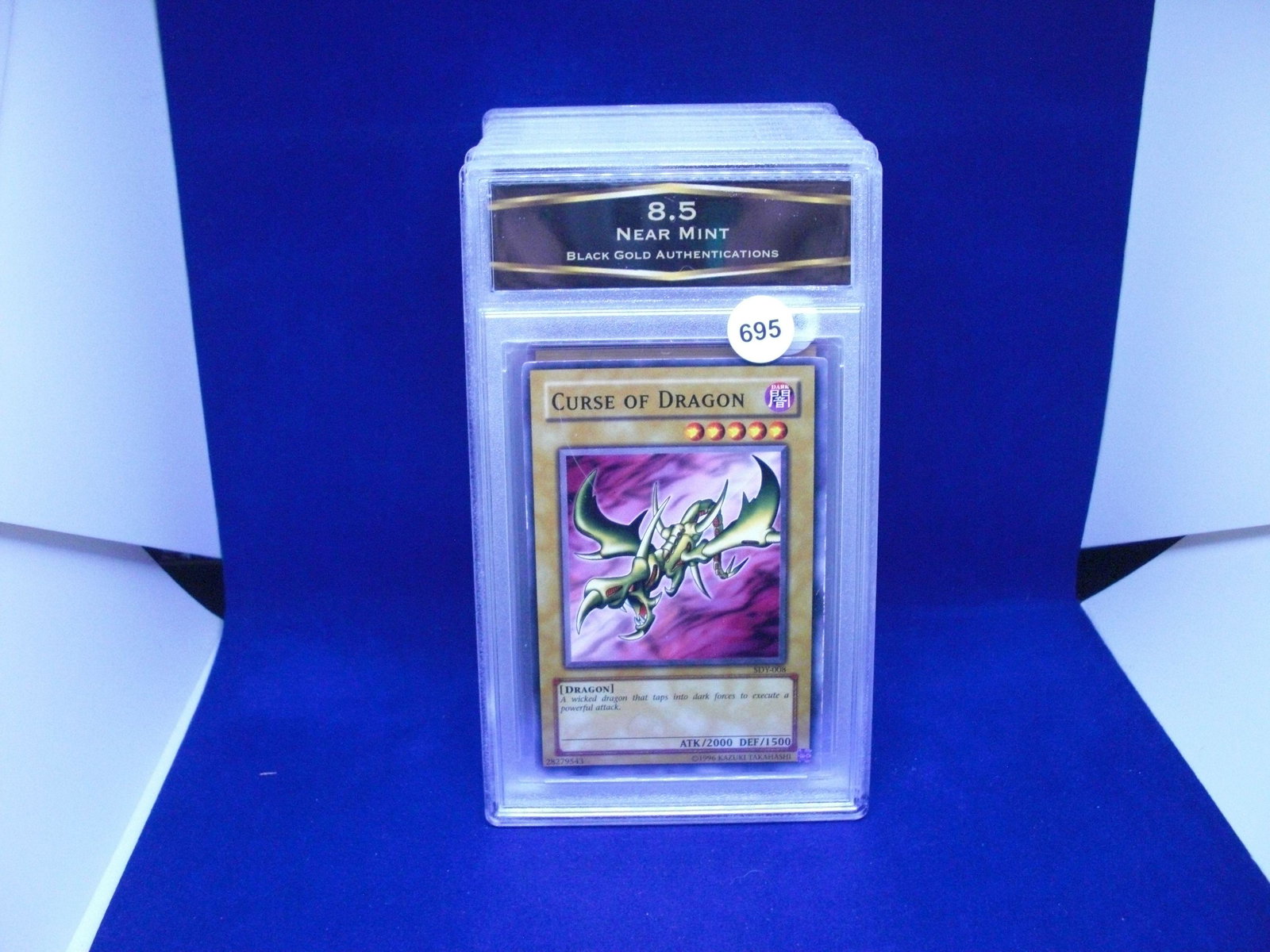 bga graded yu-gi-oh mint 8.5 curse of dragon: nice graded card