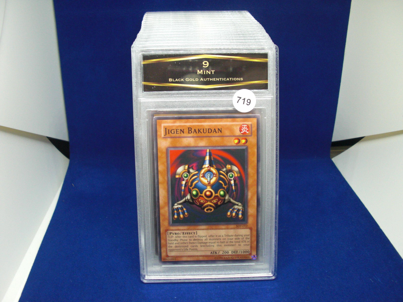 bga graded yu-gi-oh mint 9 jigen bakudan: nice graded card