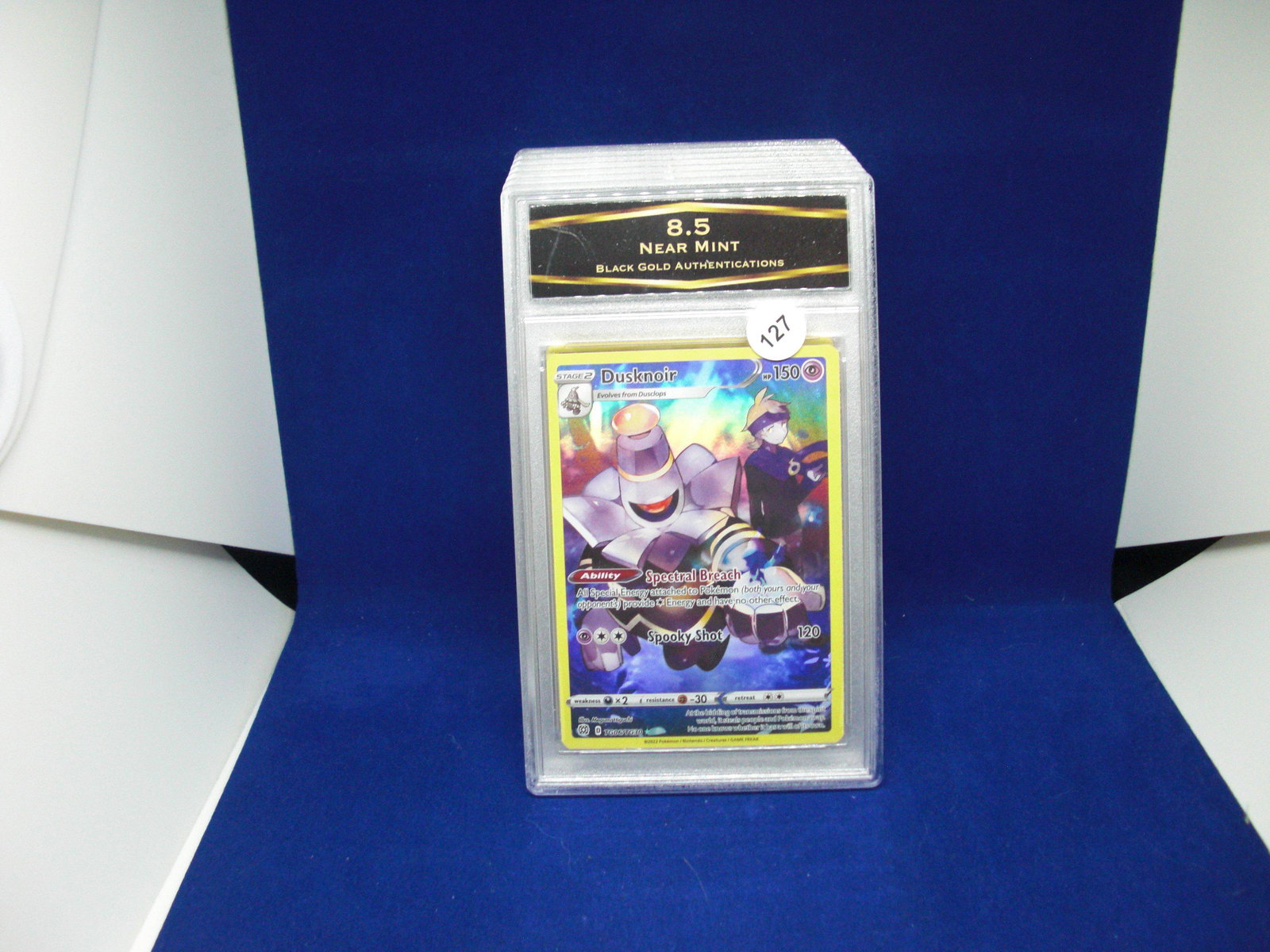 bga gaded mint 8.5 pokemon dusknoir: nice graded card