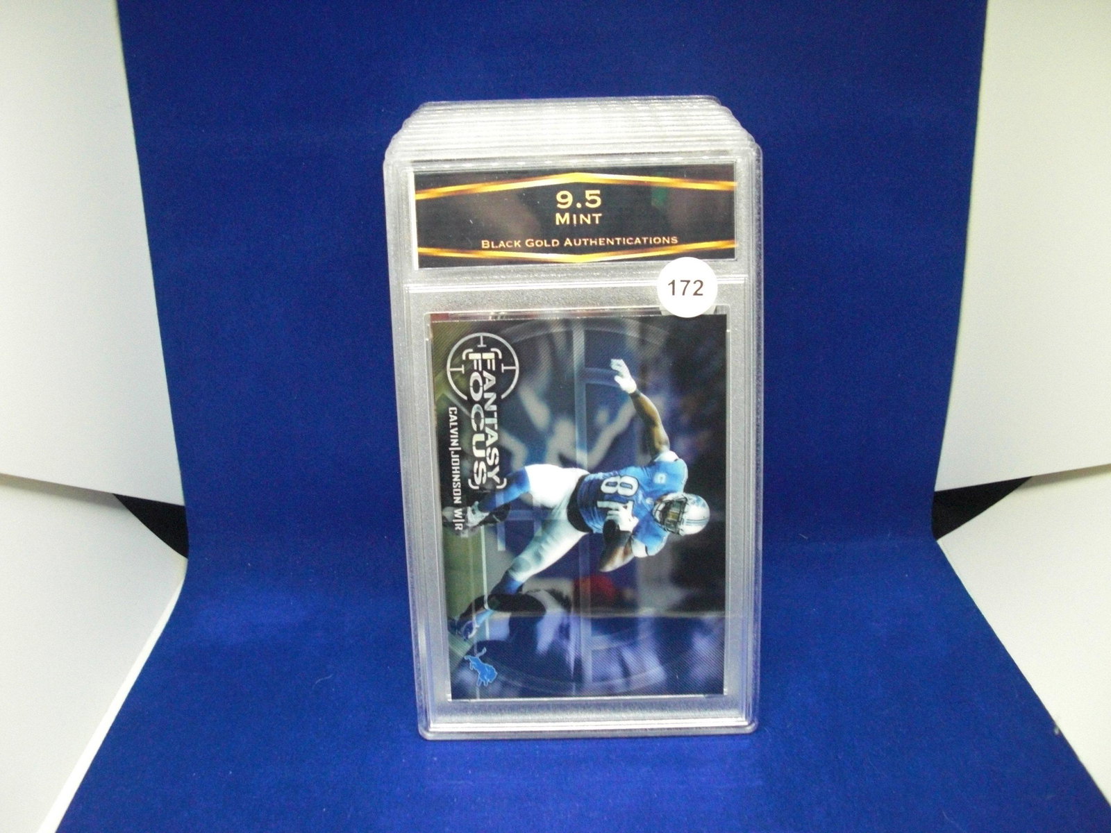 bga graded mint 9.5 calvin johnson: nice graded card