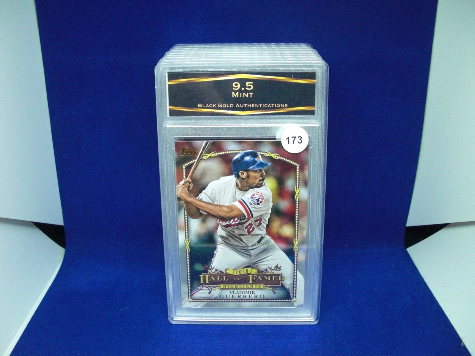 bga graded mint 9.5 vladimir guerrero: nice graded card