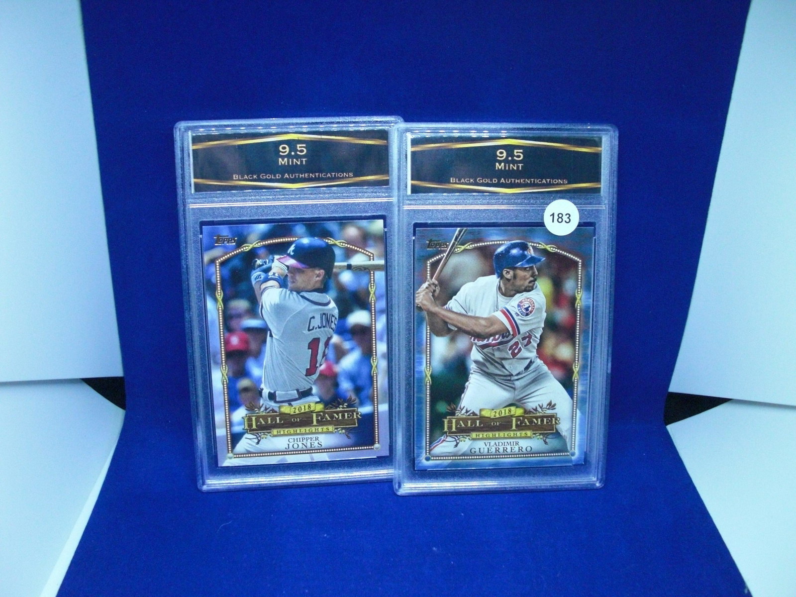 bga graded mint lot of 2 baseball cards: nice graded card