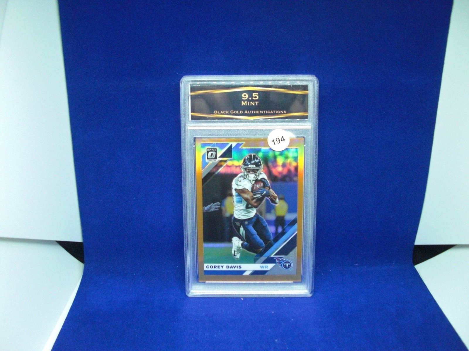 bga graded mint 9.5 corey davis gold #003/199: nice graded card