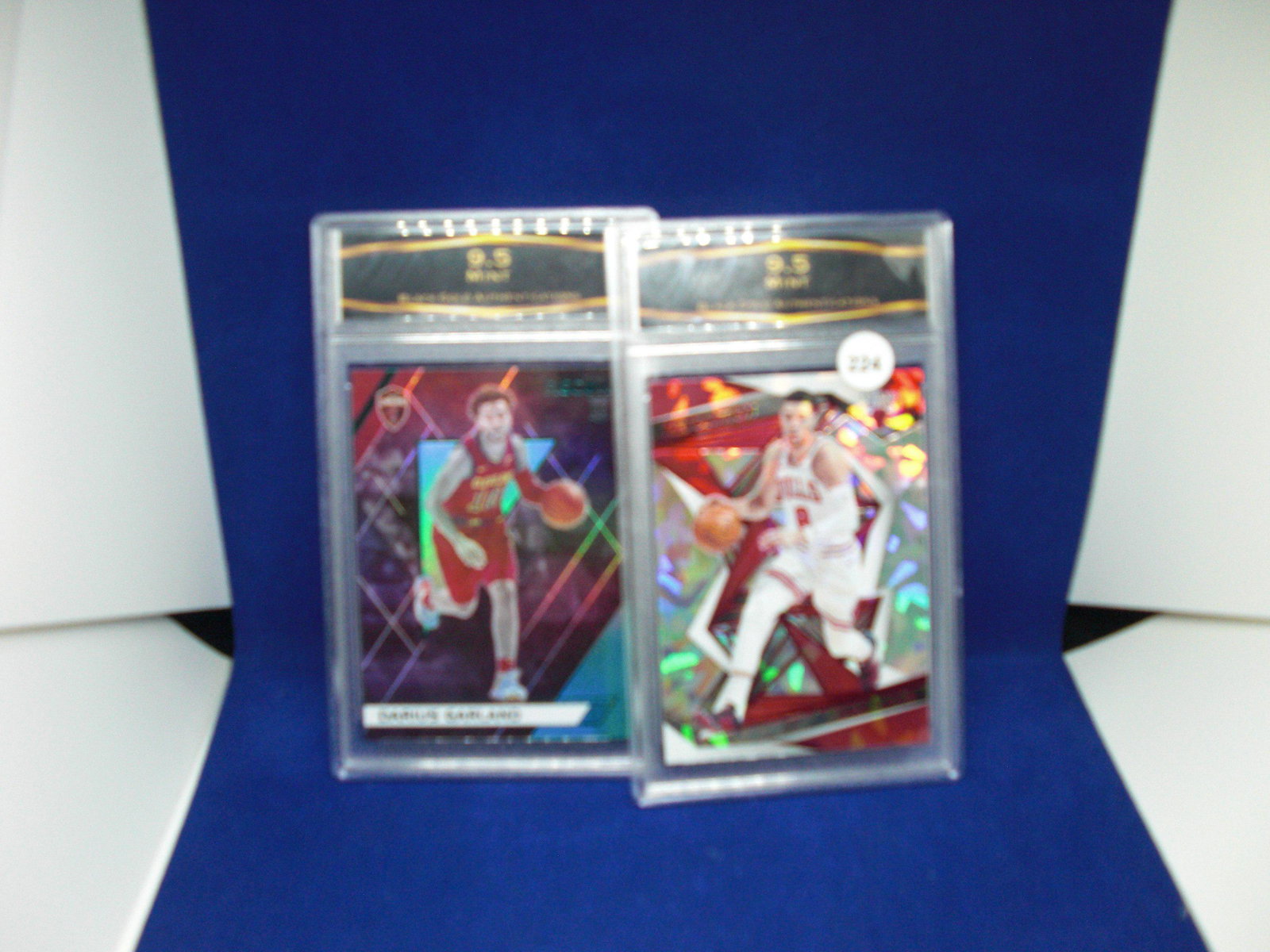bga graded lot of 2 graded basketball cards: nice graded card
