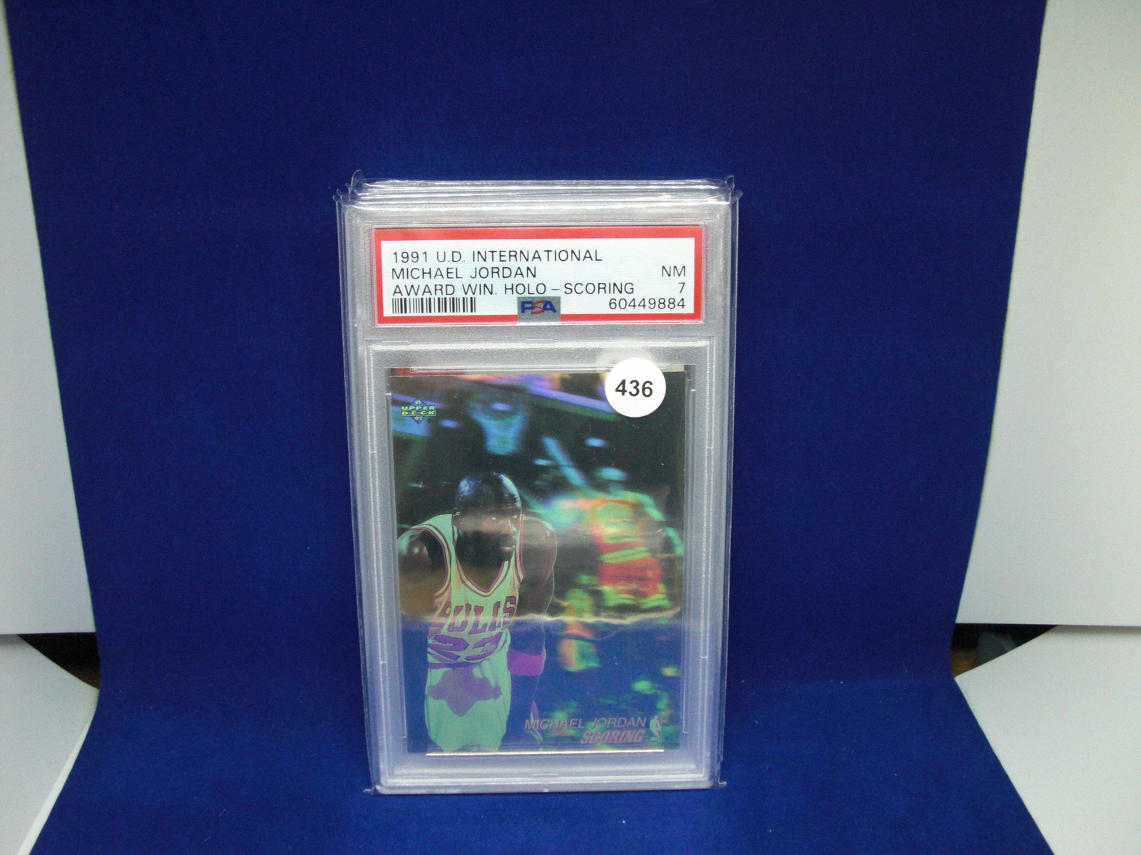 PSA 7 1991 upper deck Michael Jordan hologram: PSA 7 1991 upper deck Michael Jordan hologram