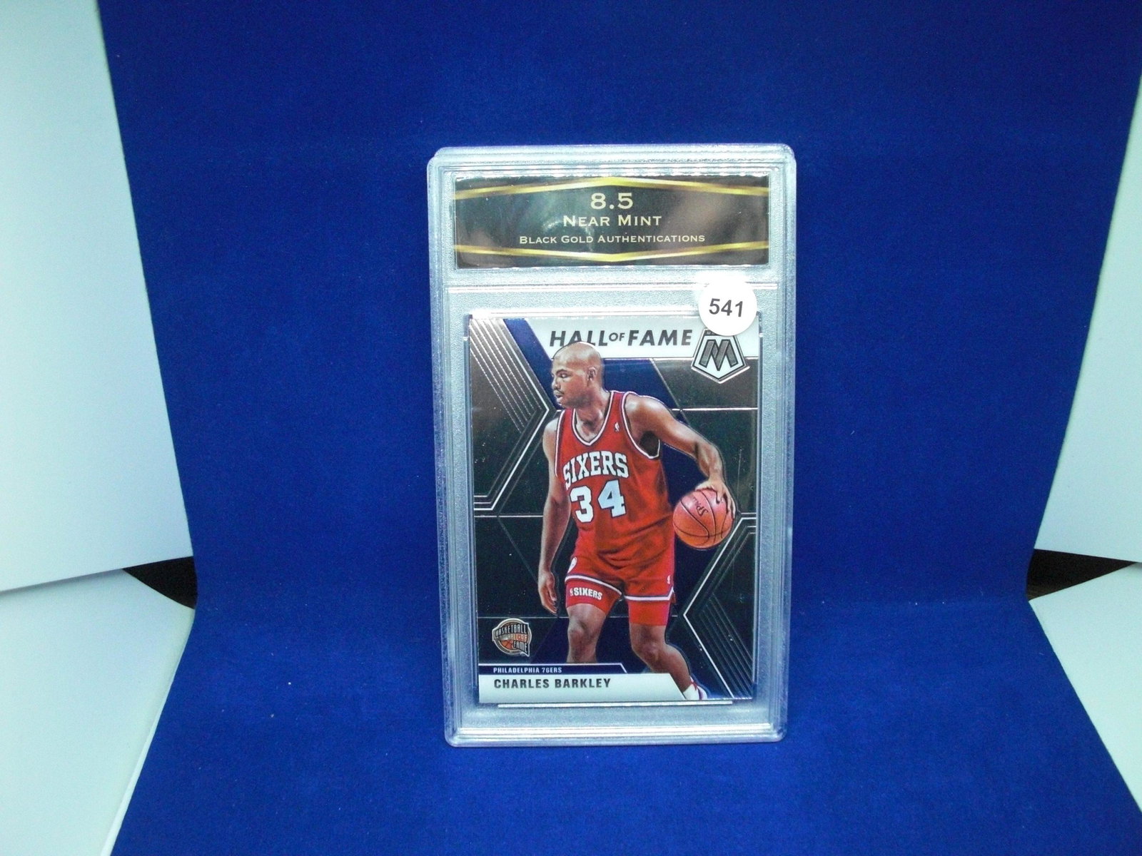 bga graded 8.5 charles barkley mosaic hof: bga graded 8.5 charles barkley mosaic hof