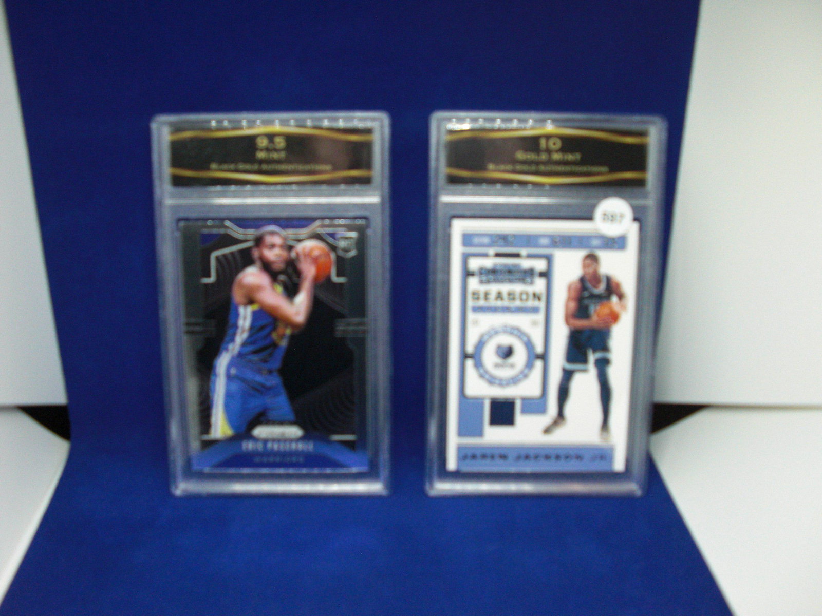 lot of 2 bga graded basketball cards: lot of 2 bga graded basketball cards