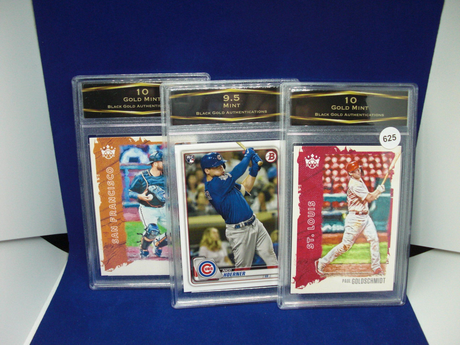 lot of 3 bga graded baseball cards: lot of 3 bga graded baseball cards