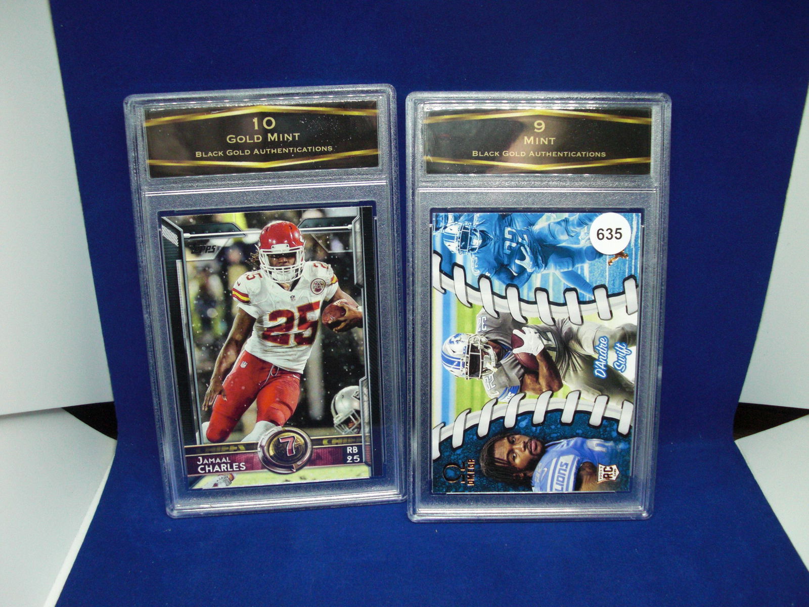 lot of 2 bga graded football cards: lot of 2 bga graded football cards