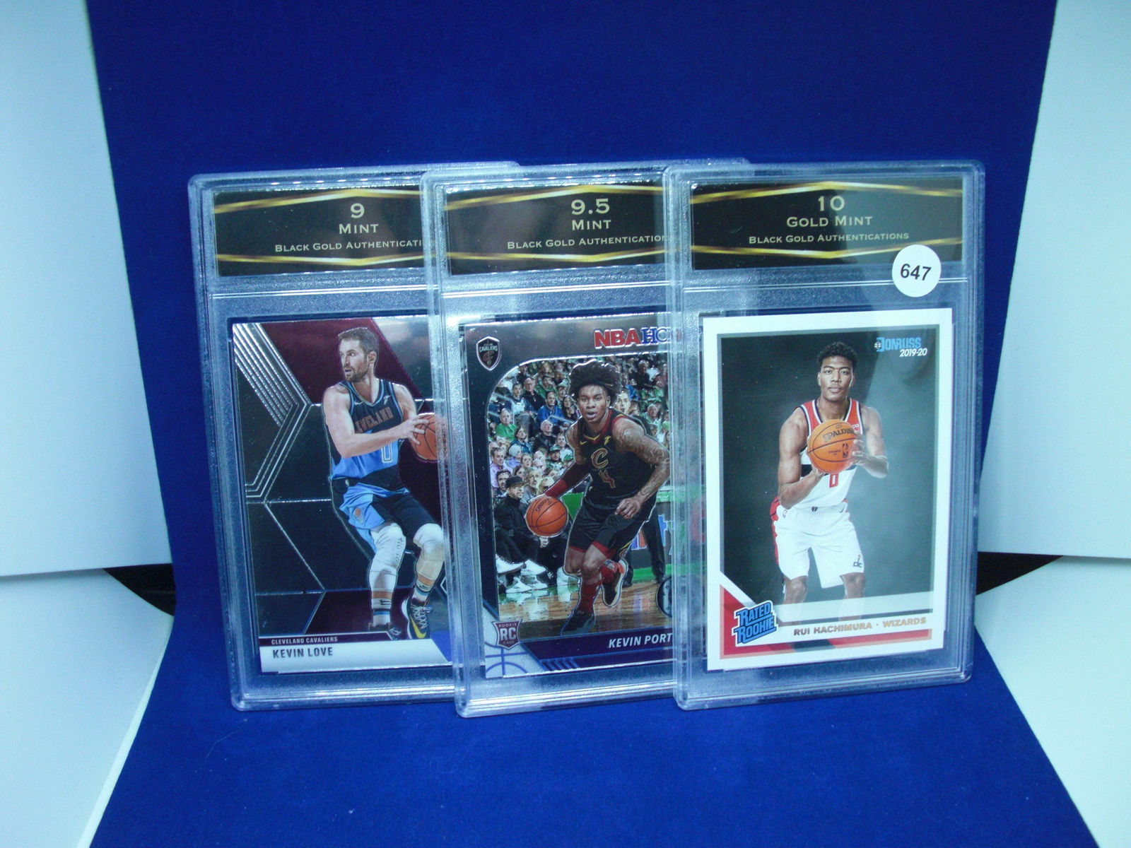 lot of 3 bga graded basketball cards: lot of 3 bga graded basketball cards