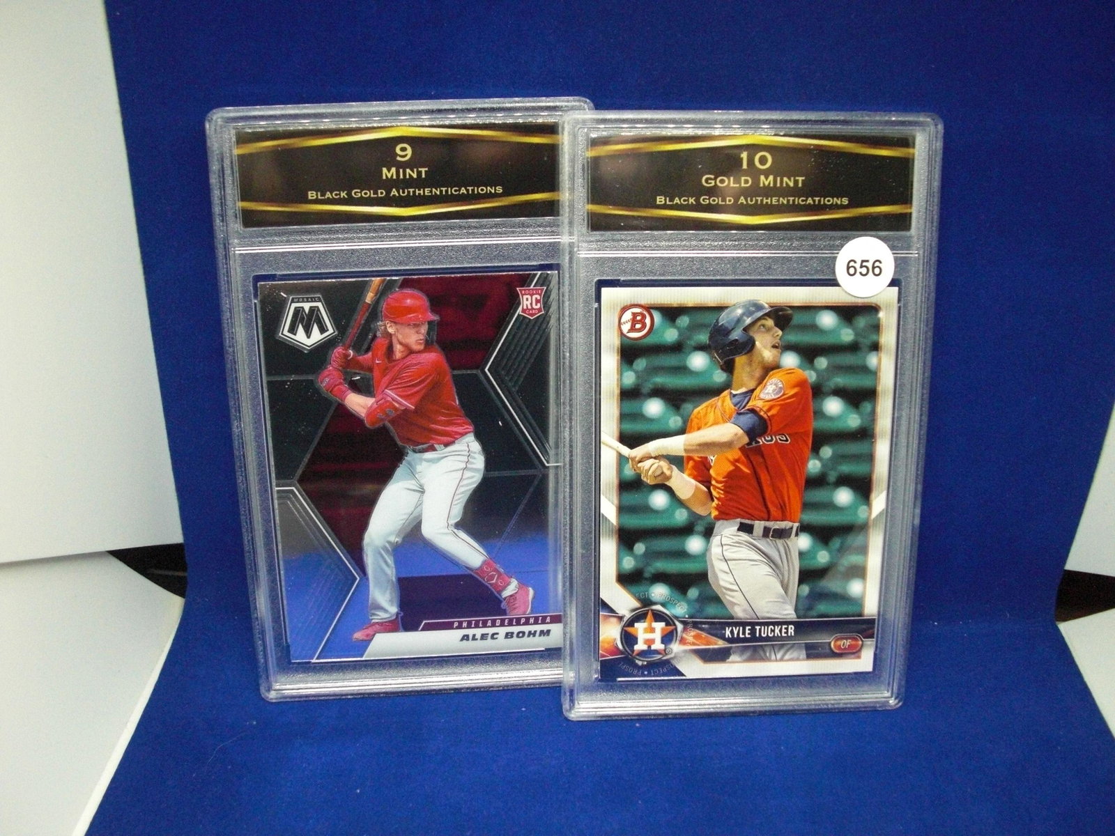 lot of 2 bga graded baseball cards: lot of 2 bga graded baseball cards