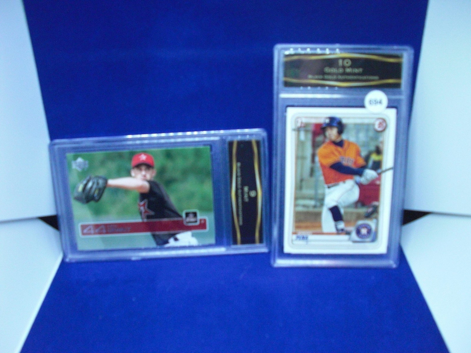 lot of 2 bga graded baseball cards: lot of 2 bga graded baseball cards