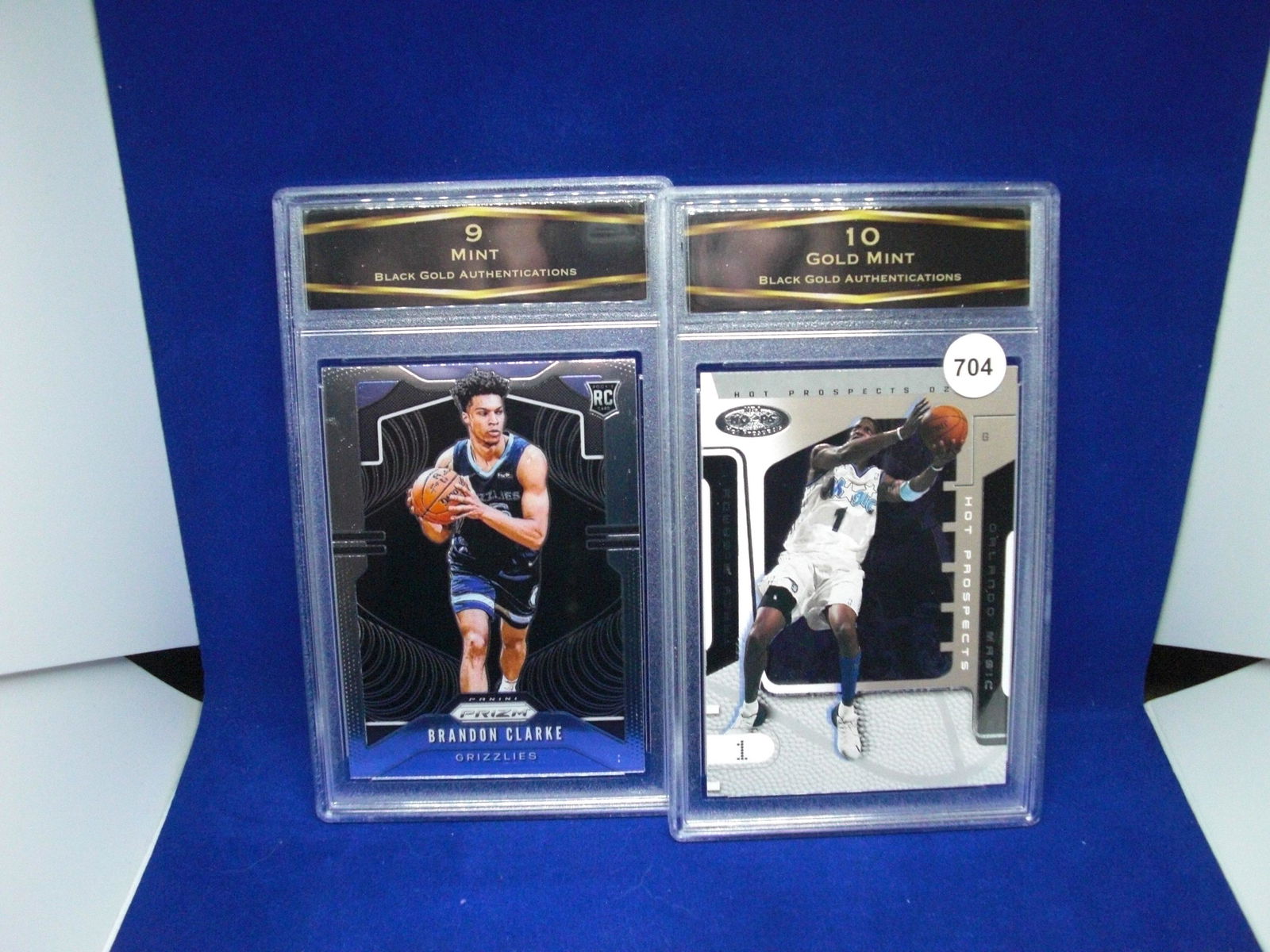 lot of 2 bga graded basketball cards: lot of 2 bga graded basketball cards