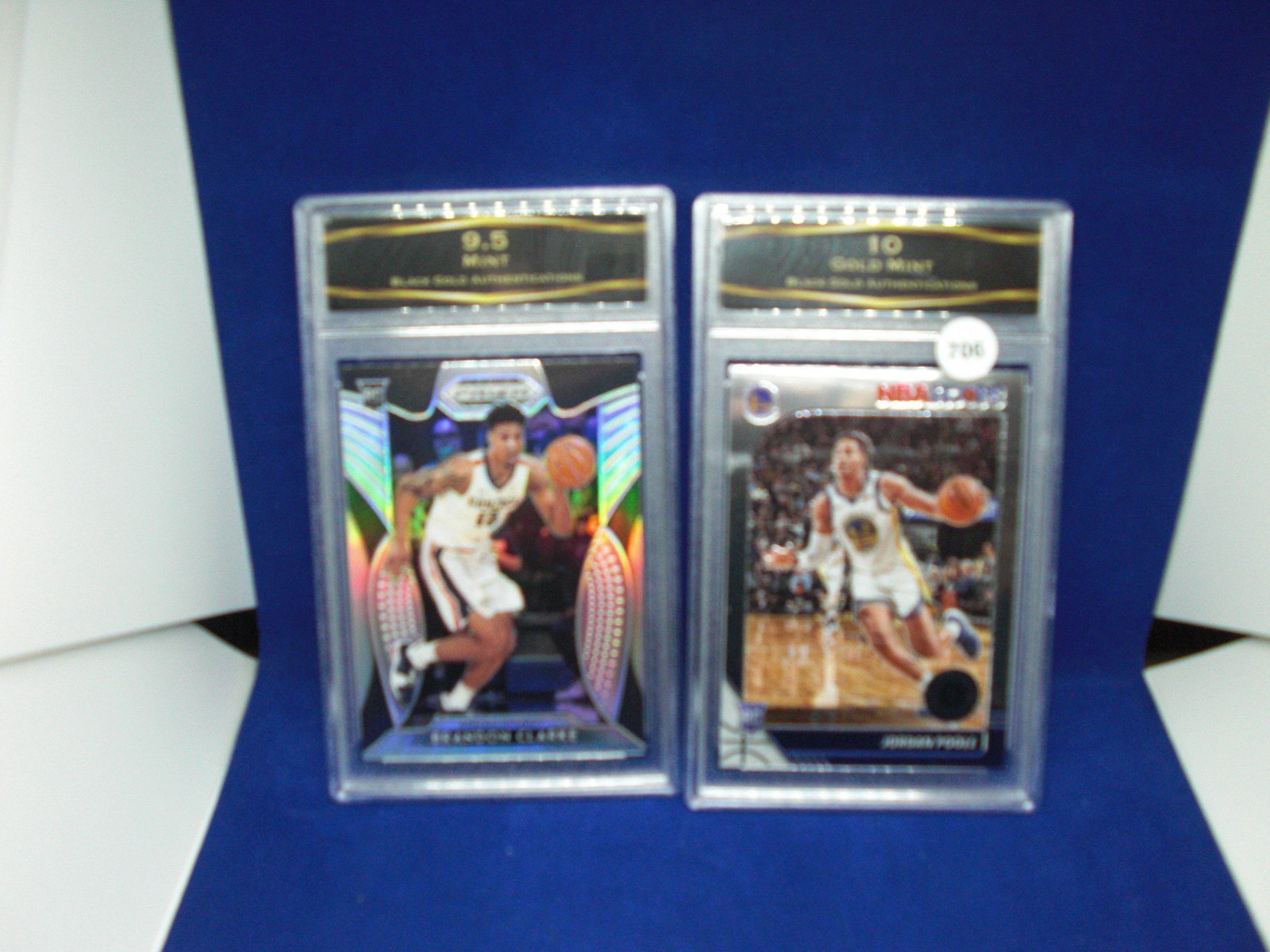 lot of 2 bga graded basketball cards: lot of 2 bga graded basketball cards