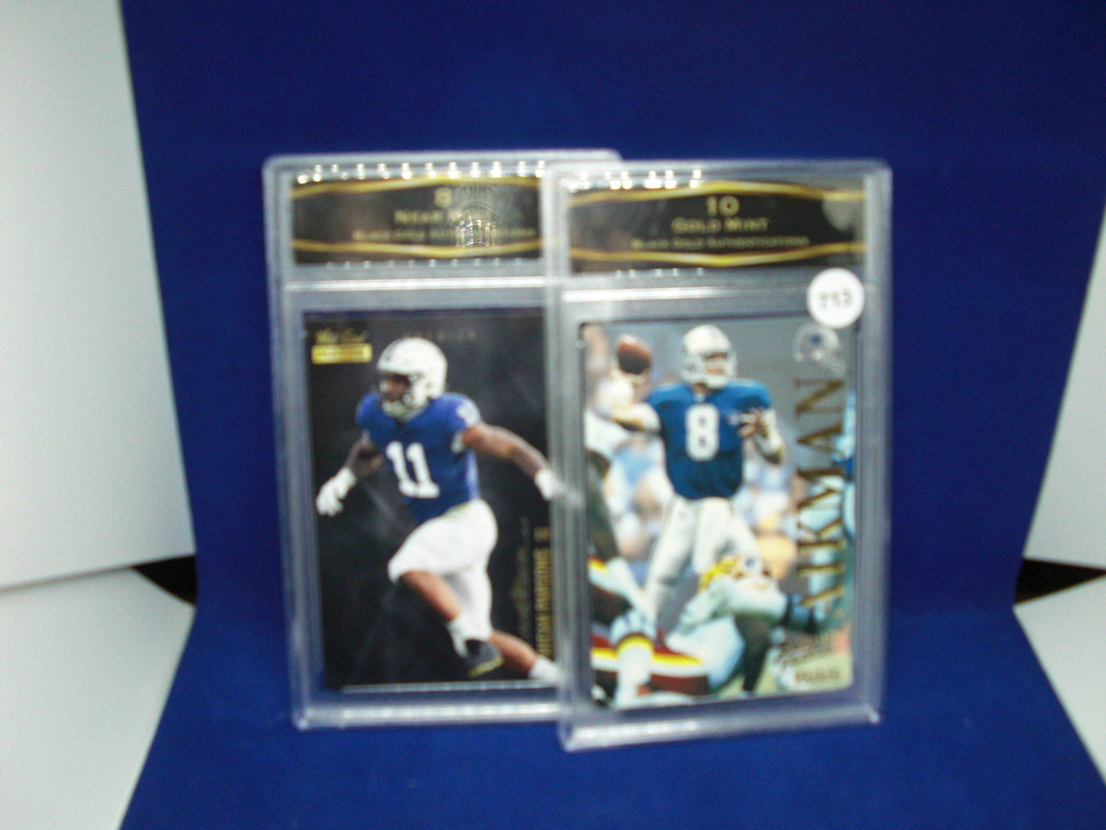 lot of 2 bga graded football cards: lot of 2 bga graded football cards