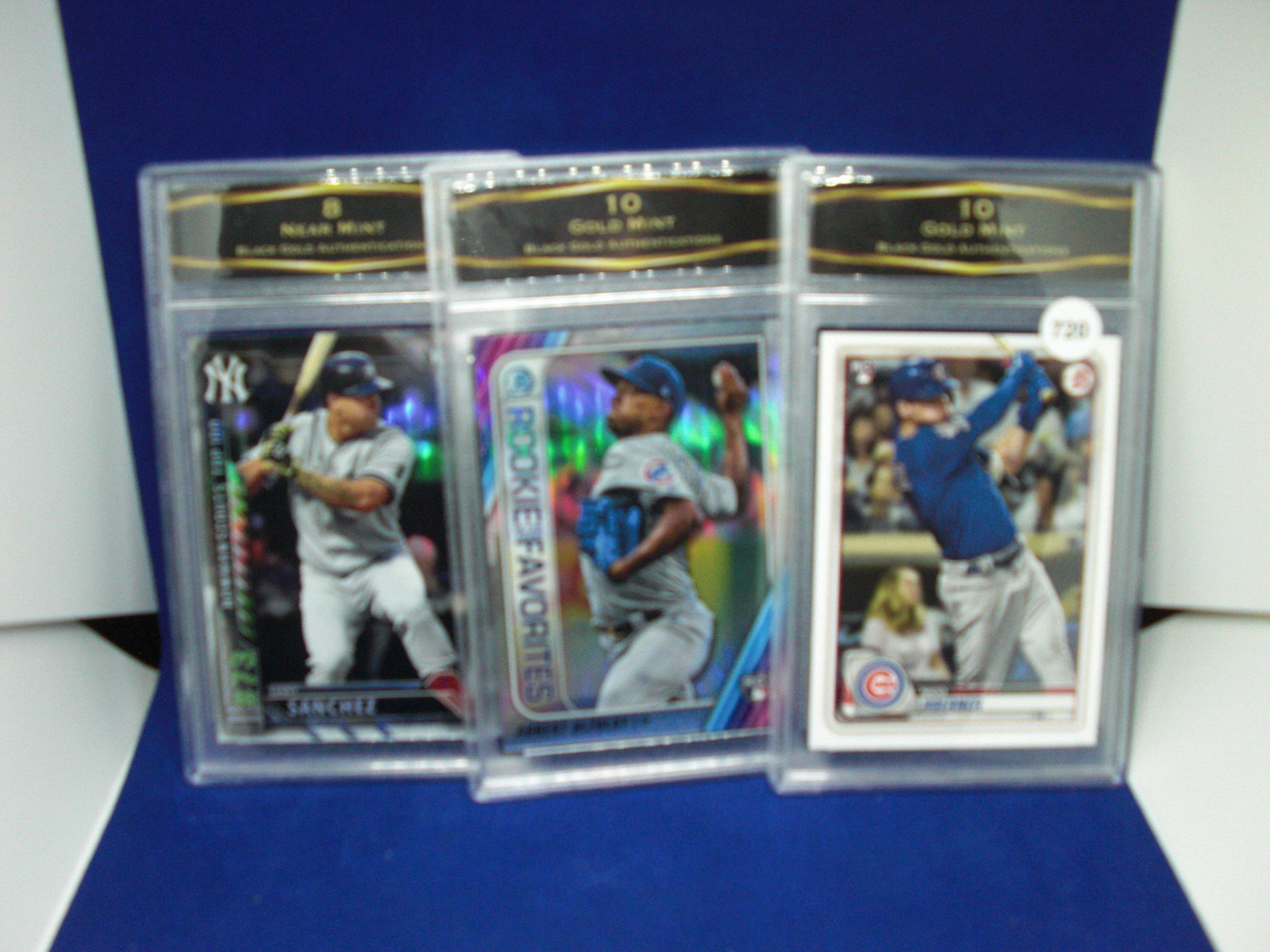 lot of 3 bga graded baseball cards: lot of 3 bga graded baseball cards