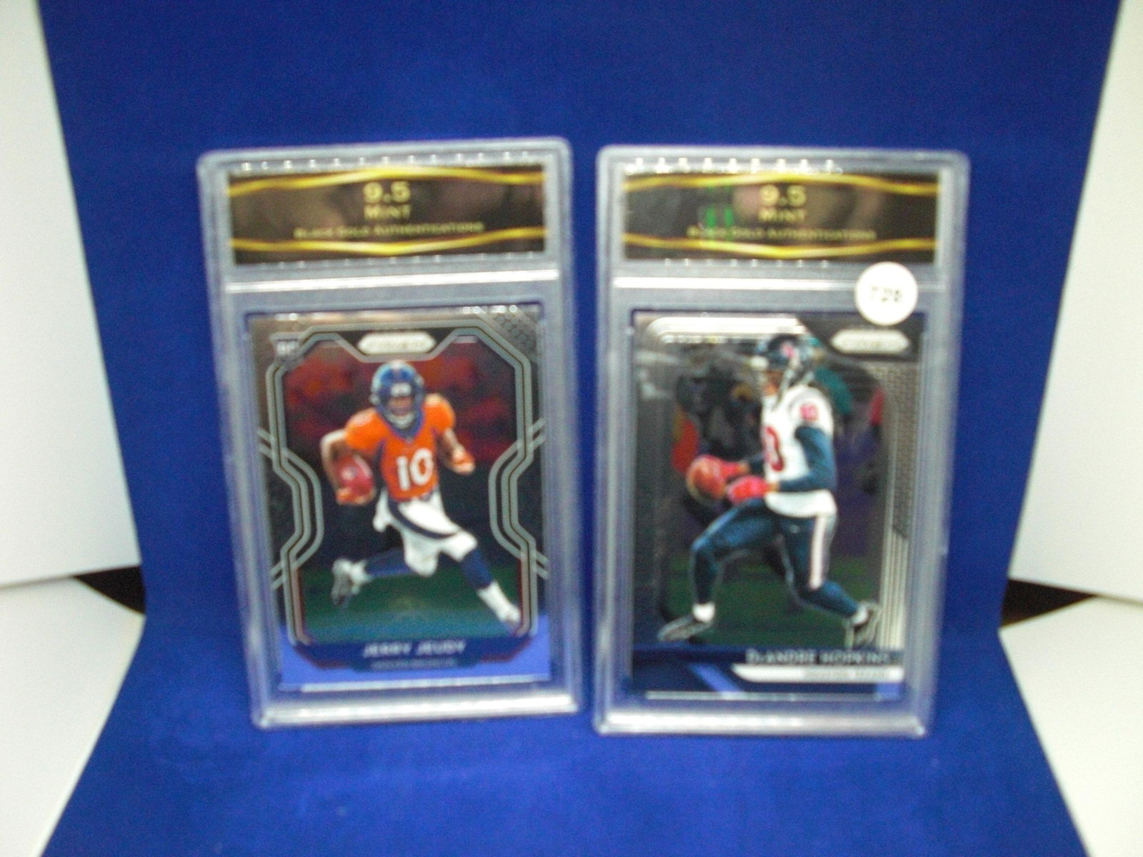 lot of 2 bga graded football cards: lot of 2 bga graded football cards