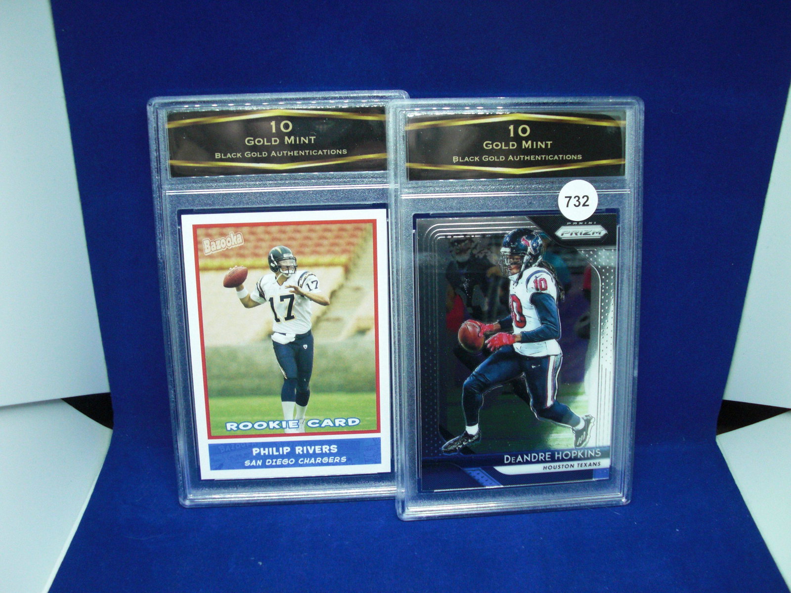 lot of 2 bga graded football cards: lot of 2 bga graded football cards