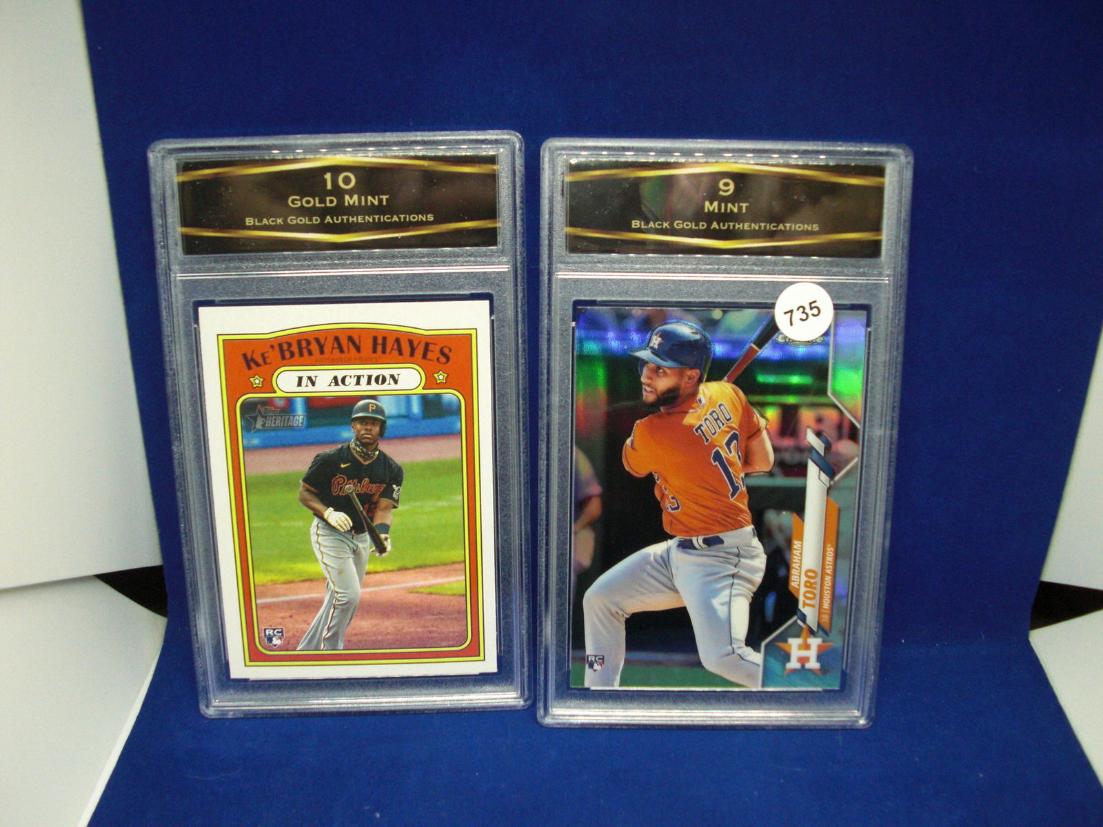 lot of 2 bga graded baseball cards: lot of 2 bga graded baseball cards