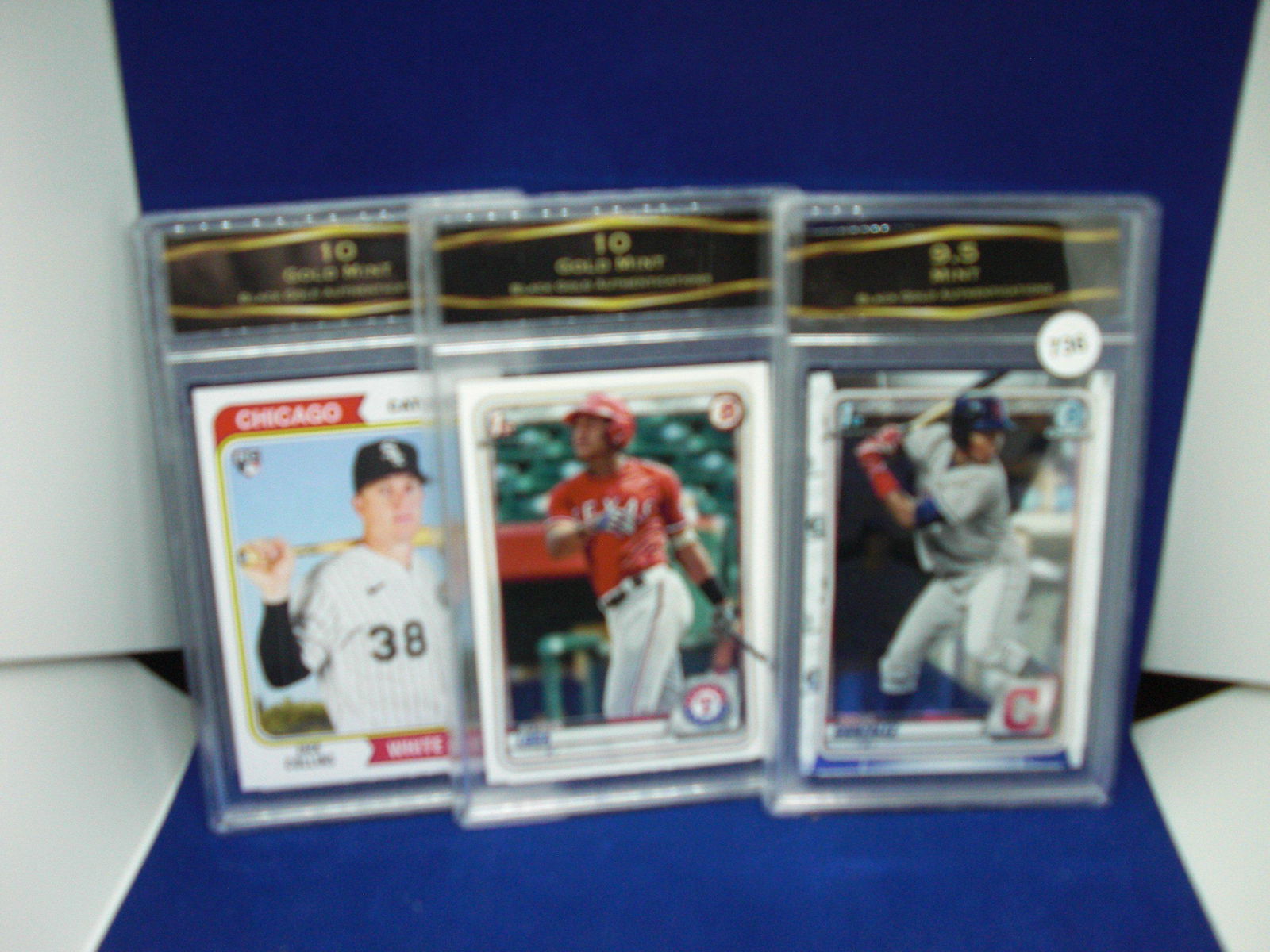 lot of 3 bga graded baseball cards: lot of 3 bga graded baseball cards