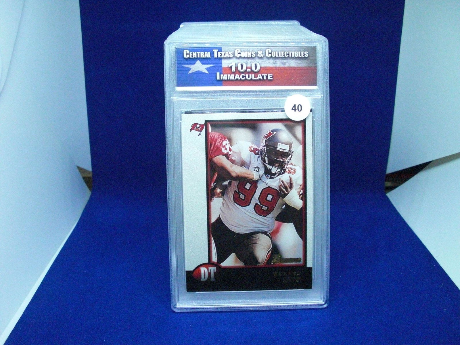 ctcc graded warren sapp mint 10 (1 of 1)