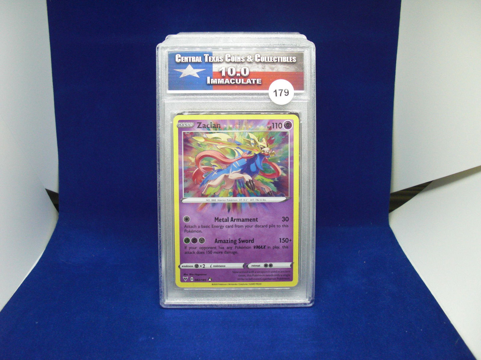 ctcc graded pokemon zacian mint 10 (1 of 1)